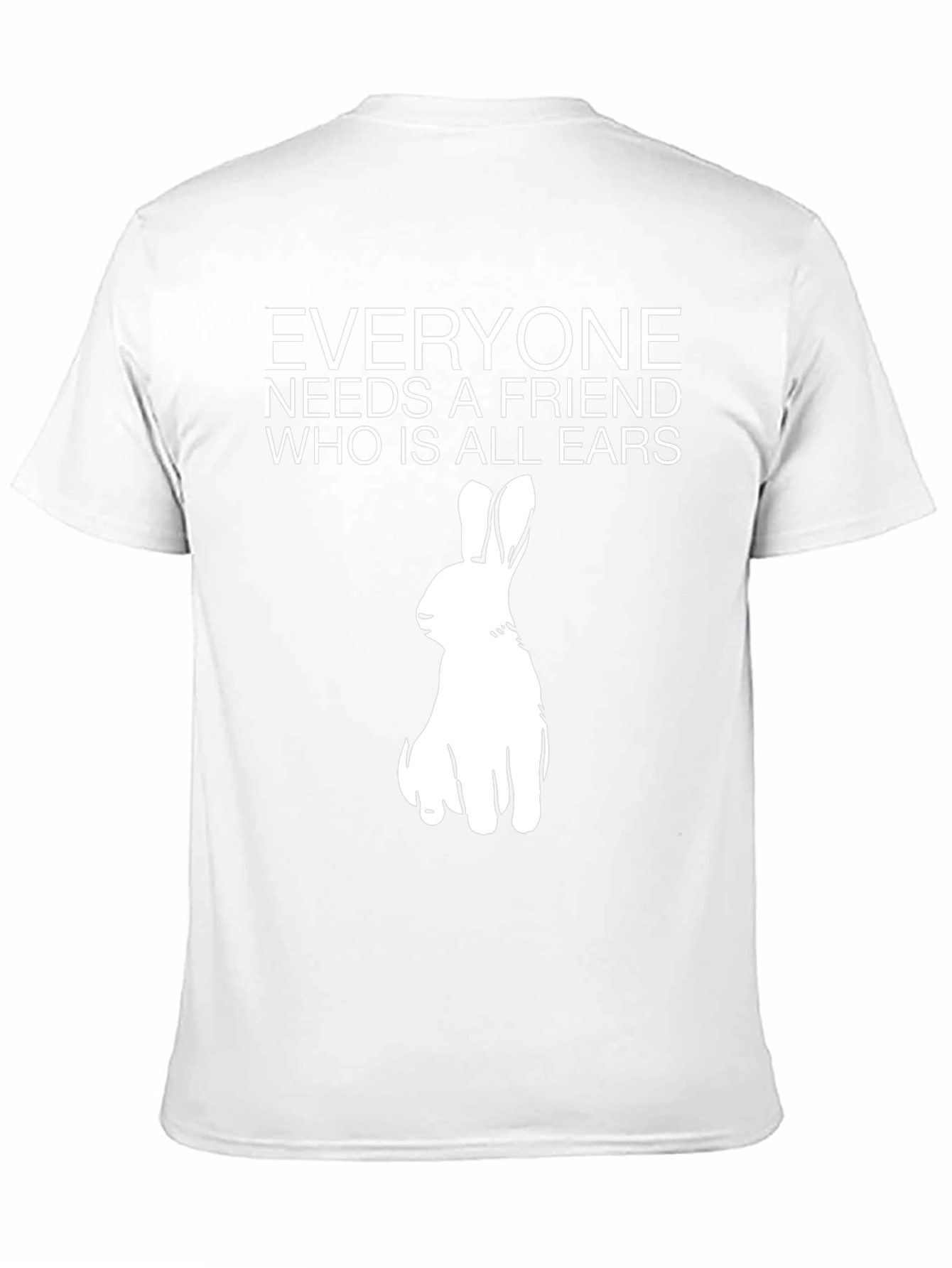 Funny Rabbit Graphic T-Shirt - All Ears Friend