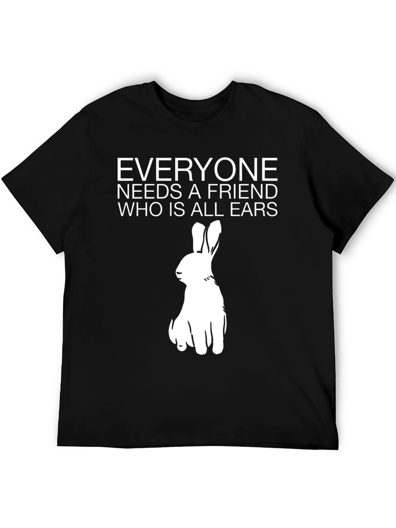 Funny Rabbit Graphic T-Shirt - All Ears Friend