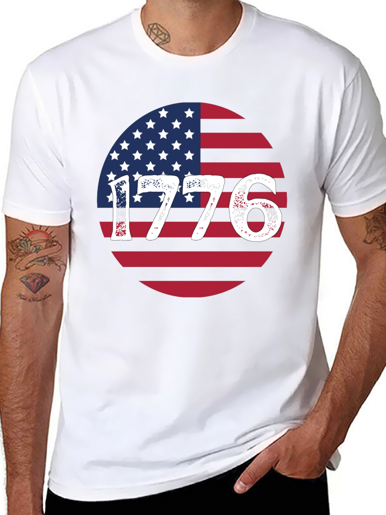 1776 Patriotic Graphic T-Shirt