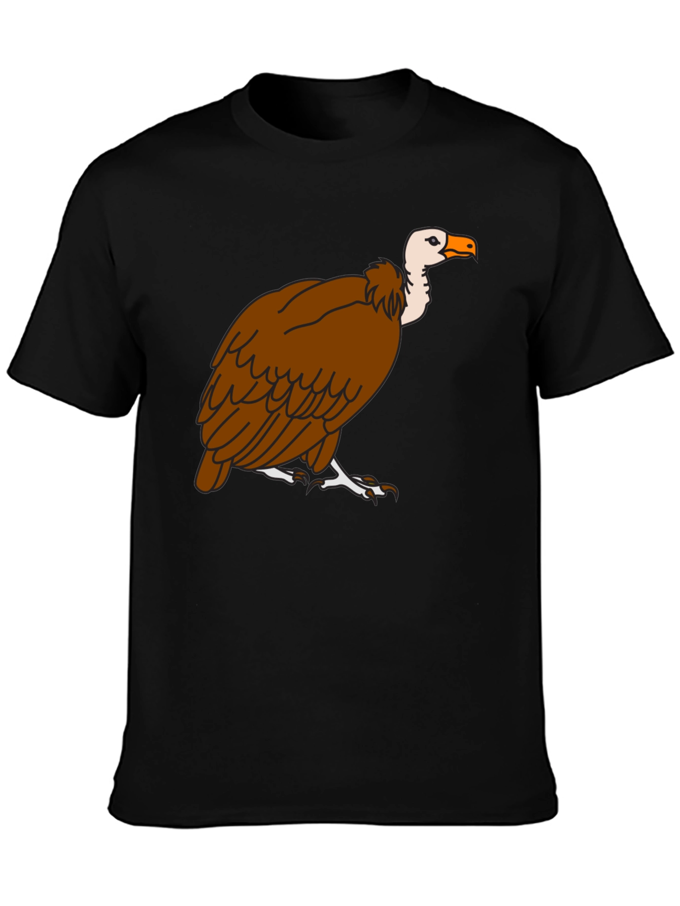 Vulture Graphic Tee - Black Cotton T-Shirt