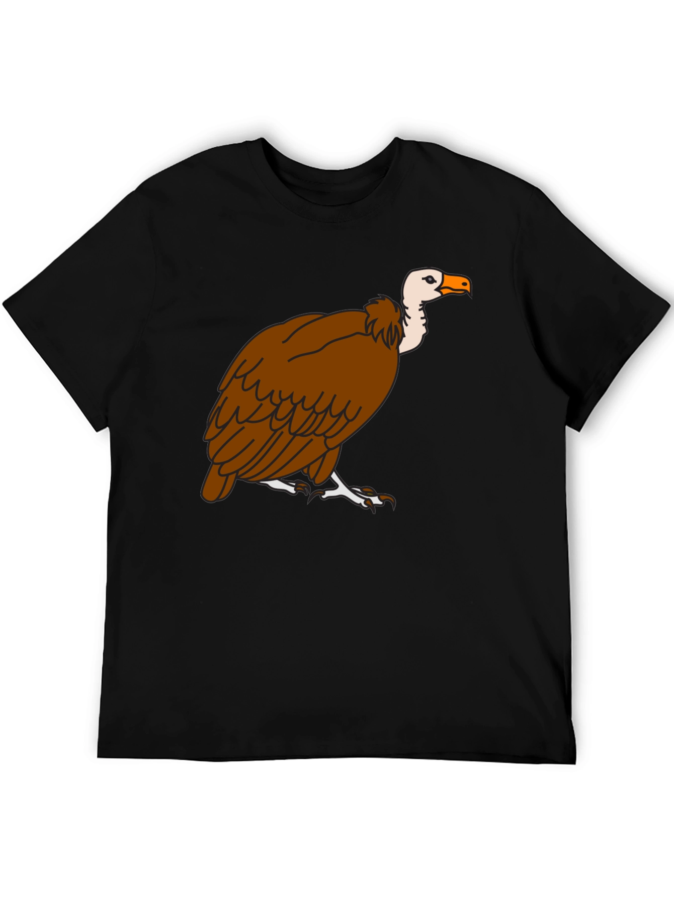 Vulture Graphic Tee - Black Cotton T-Shirt