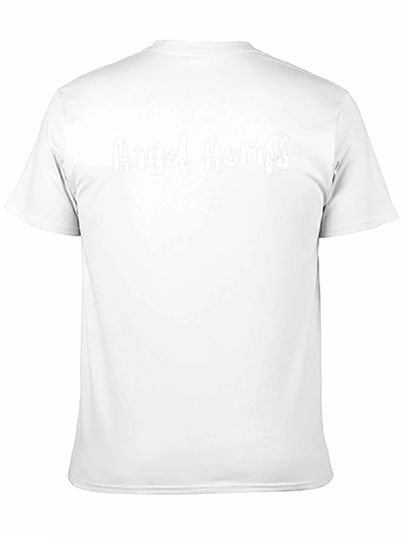 Hand Horns Graphic Tee - Black Cotton T-Shirt