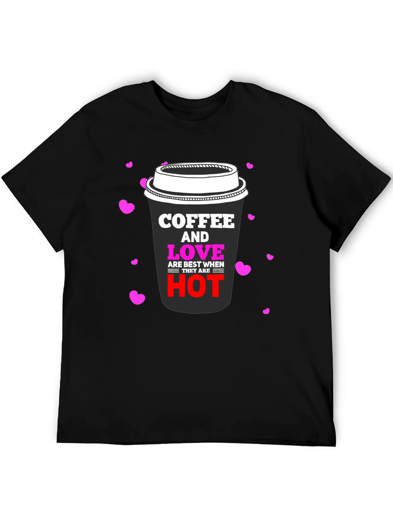 Coffee & Love Black Graphic Tee