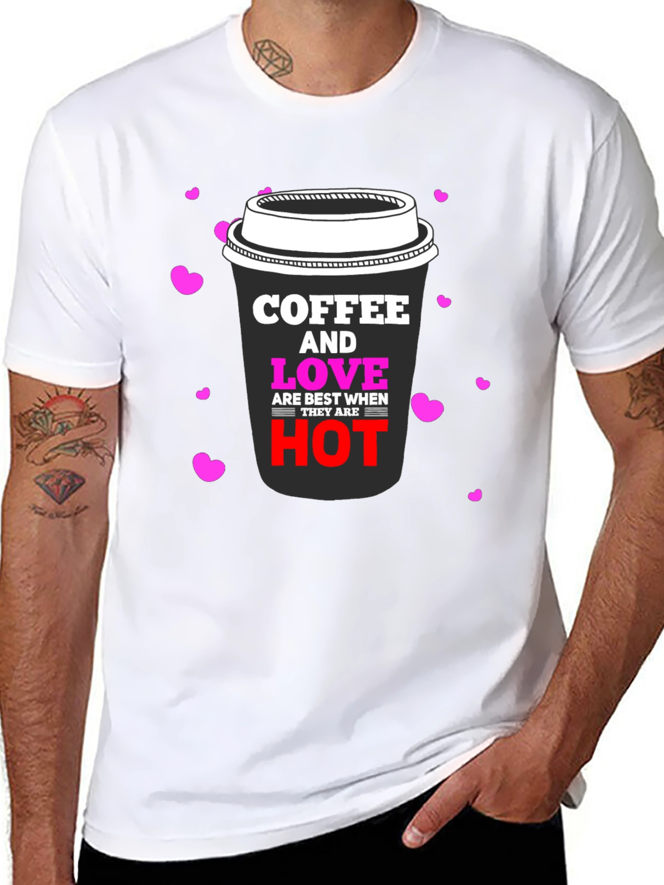 Coffee & Love Black Graphic Tee