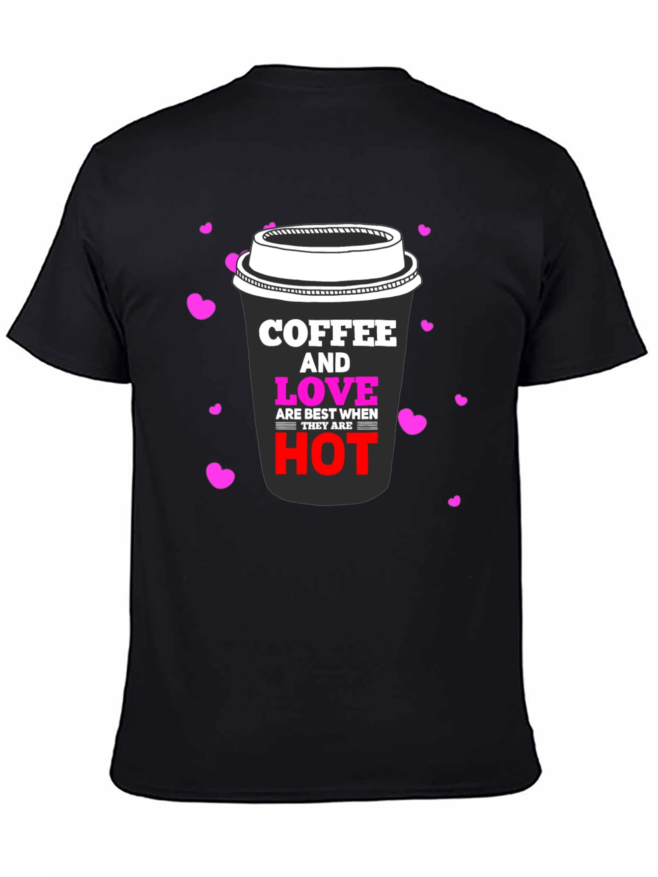 Coffee & Love Black Graphic Tee