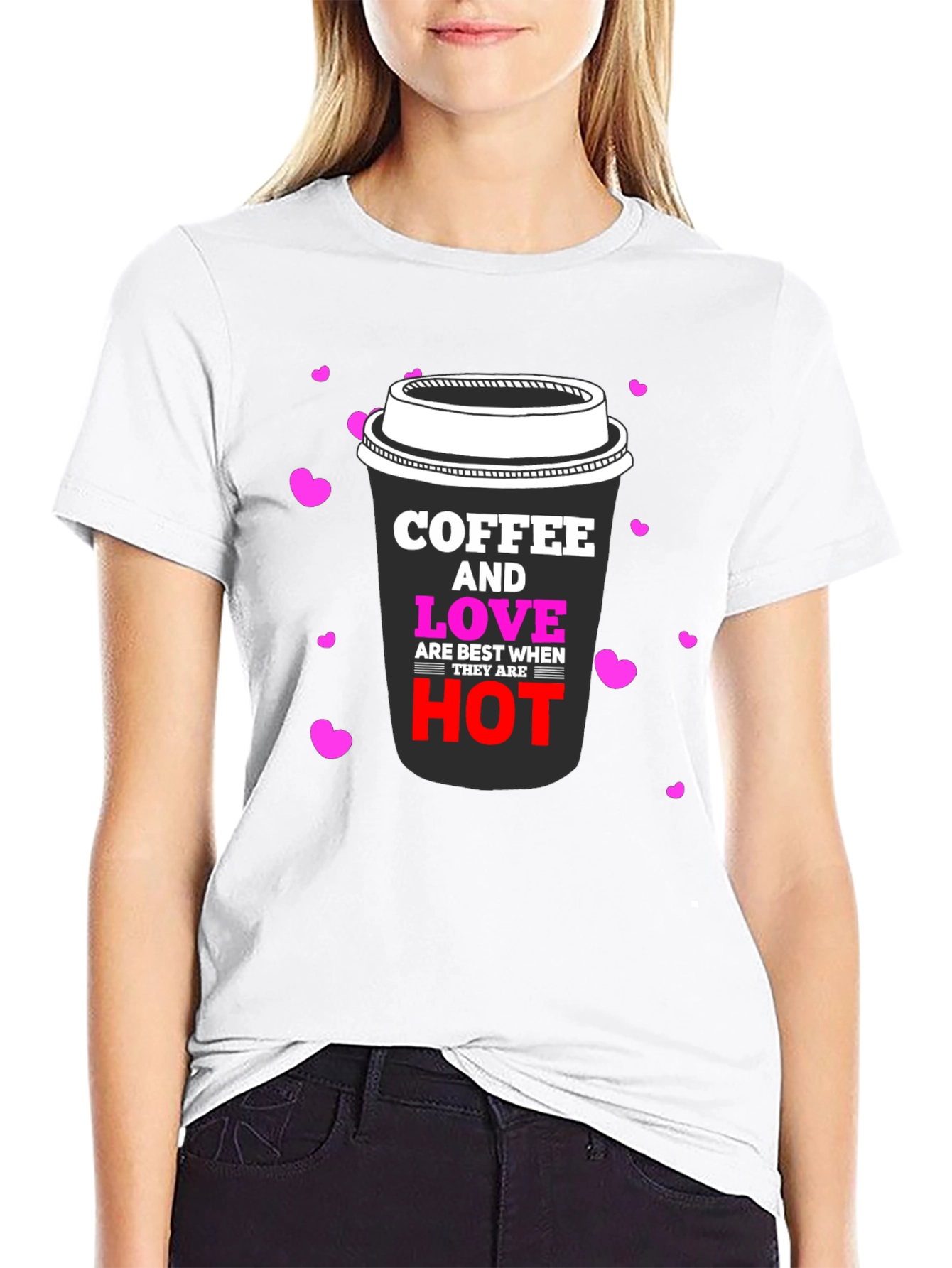 Coffee & Love Black Graphic Tee