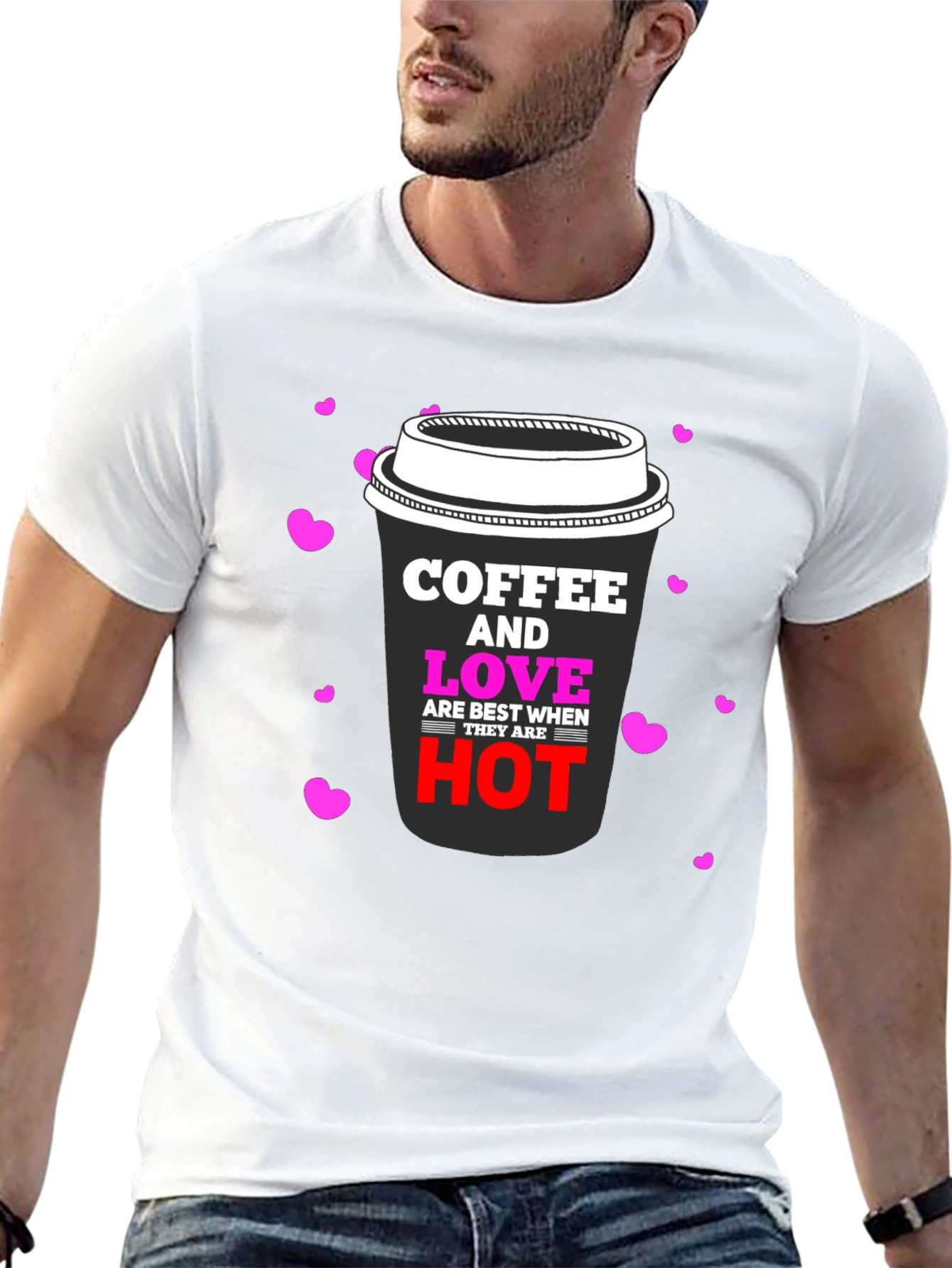 Coffee & Love Black Graphic Tee