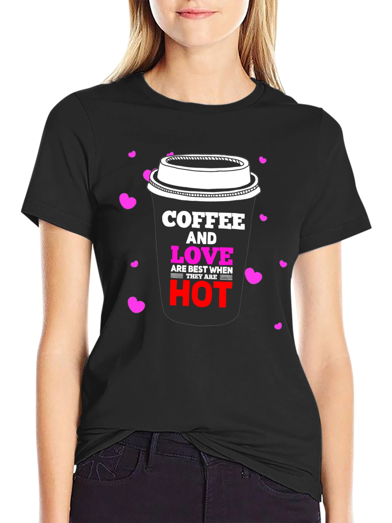 Coffee & Love Black Graphic Tee
