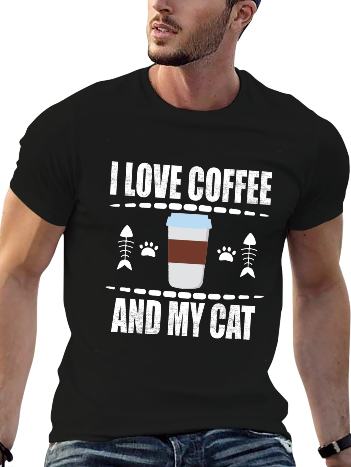 Coffee & Cat Lover T-Shirt