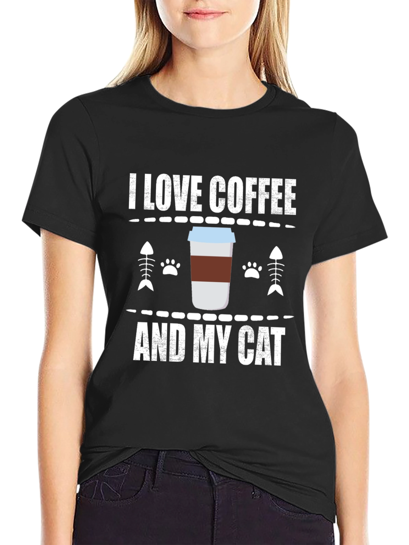 Coffee & Cat Lover T-Shirt