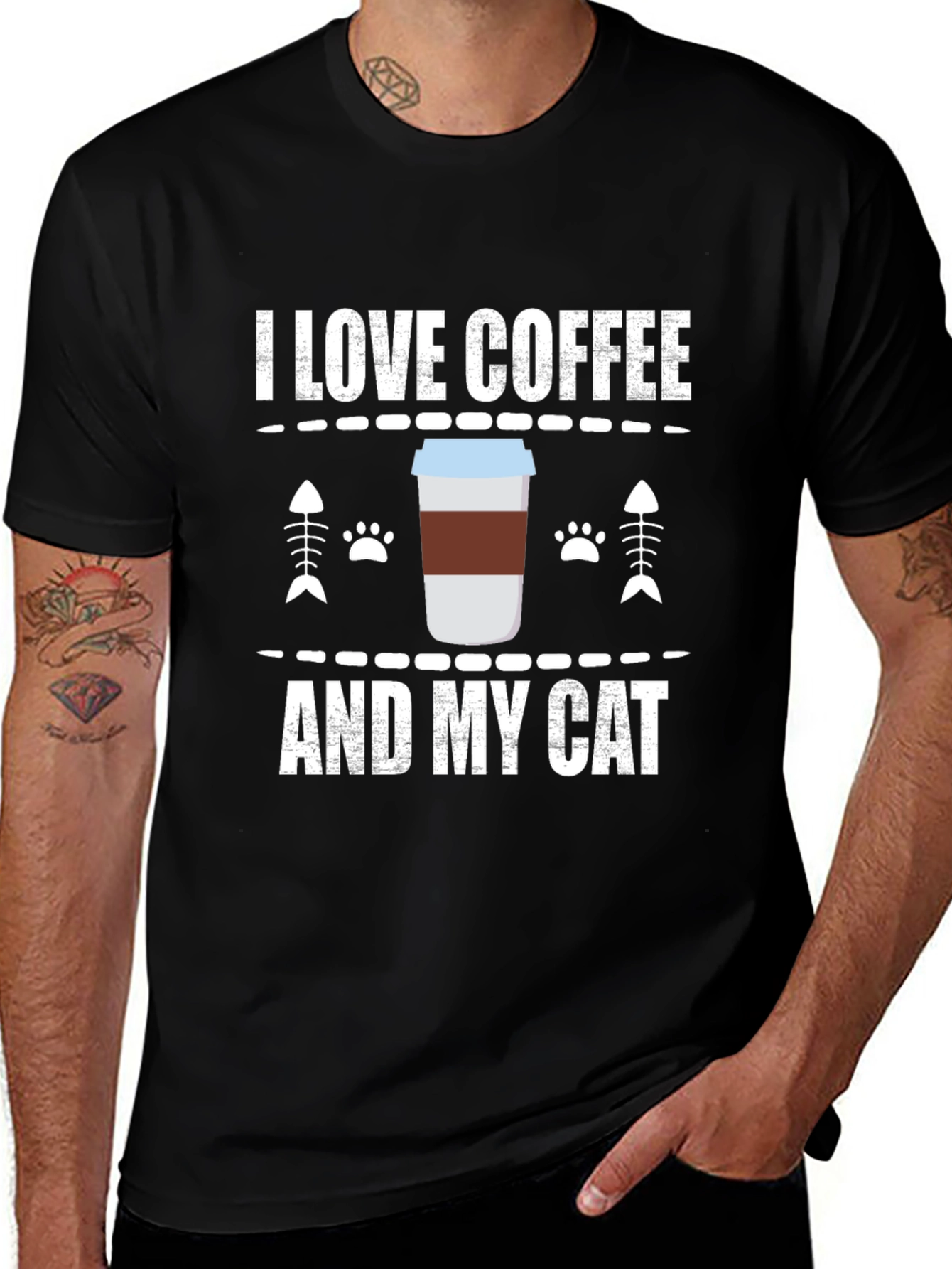 Coffee & Cat Lover T-Shirt