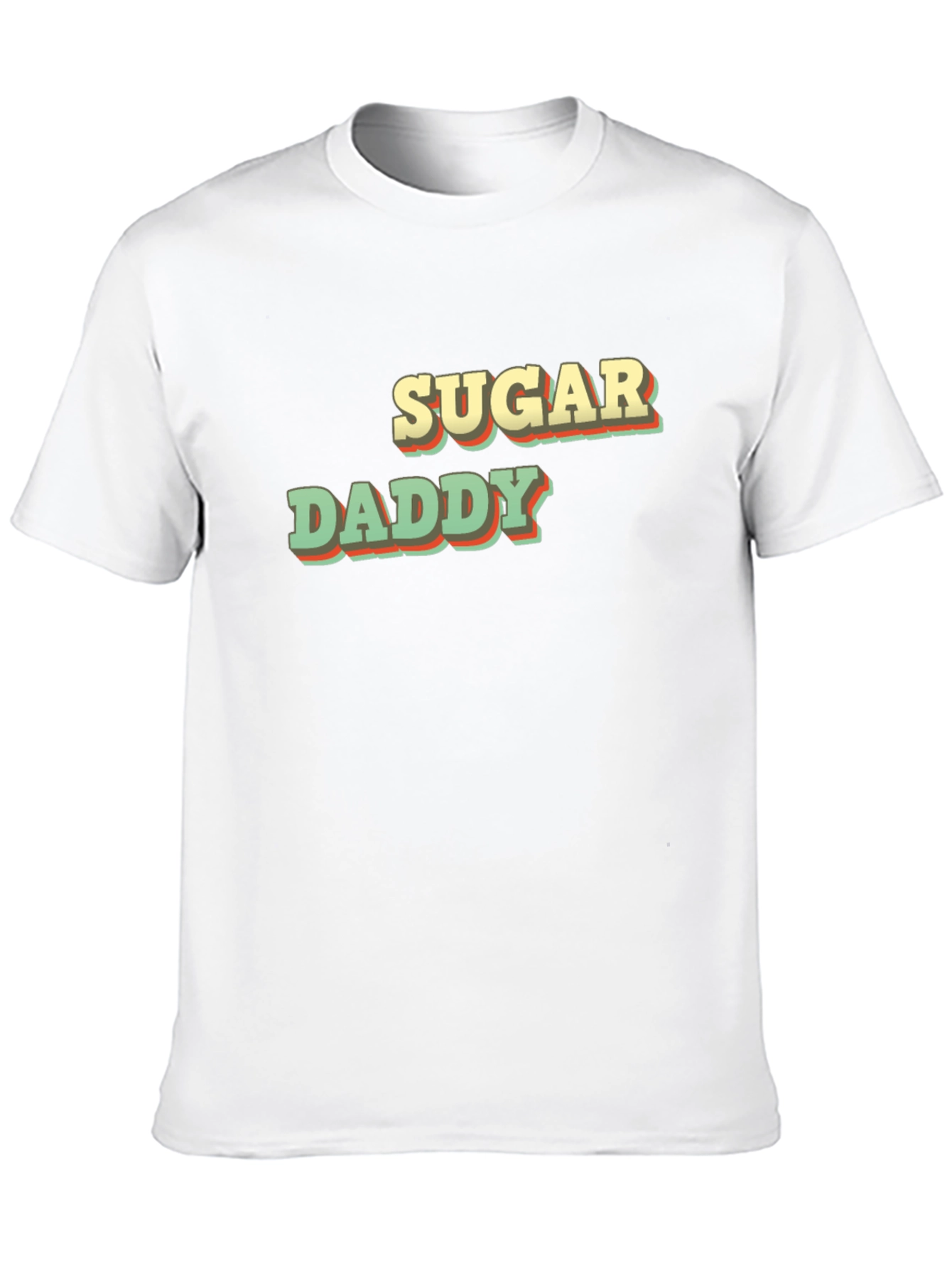 Retro Sugar Daddy Graphic Tee - Black Cotton T-Shirt