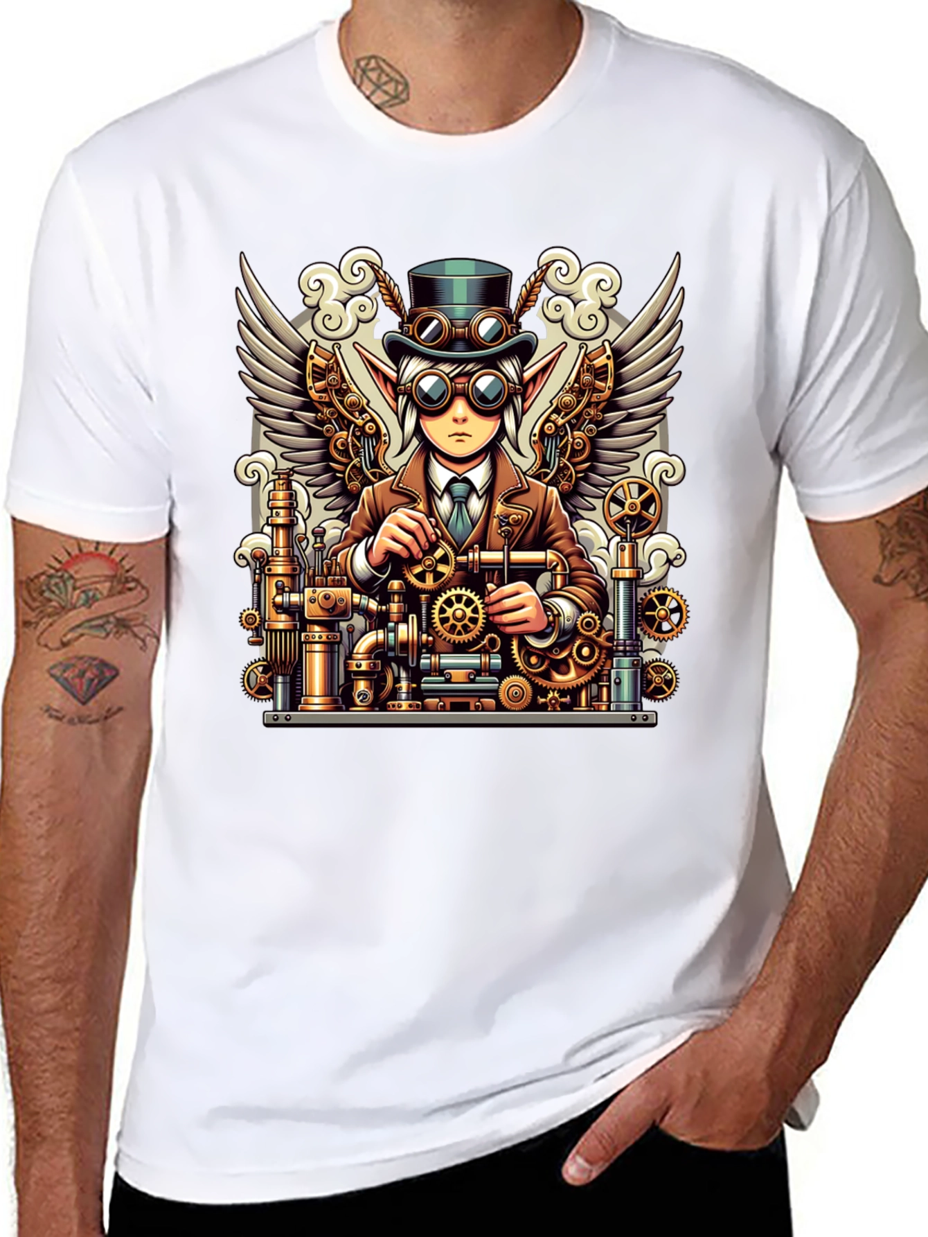 Steampunk Engineer Elf T-Shirt