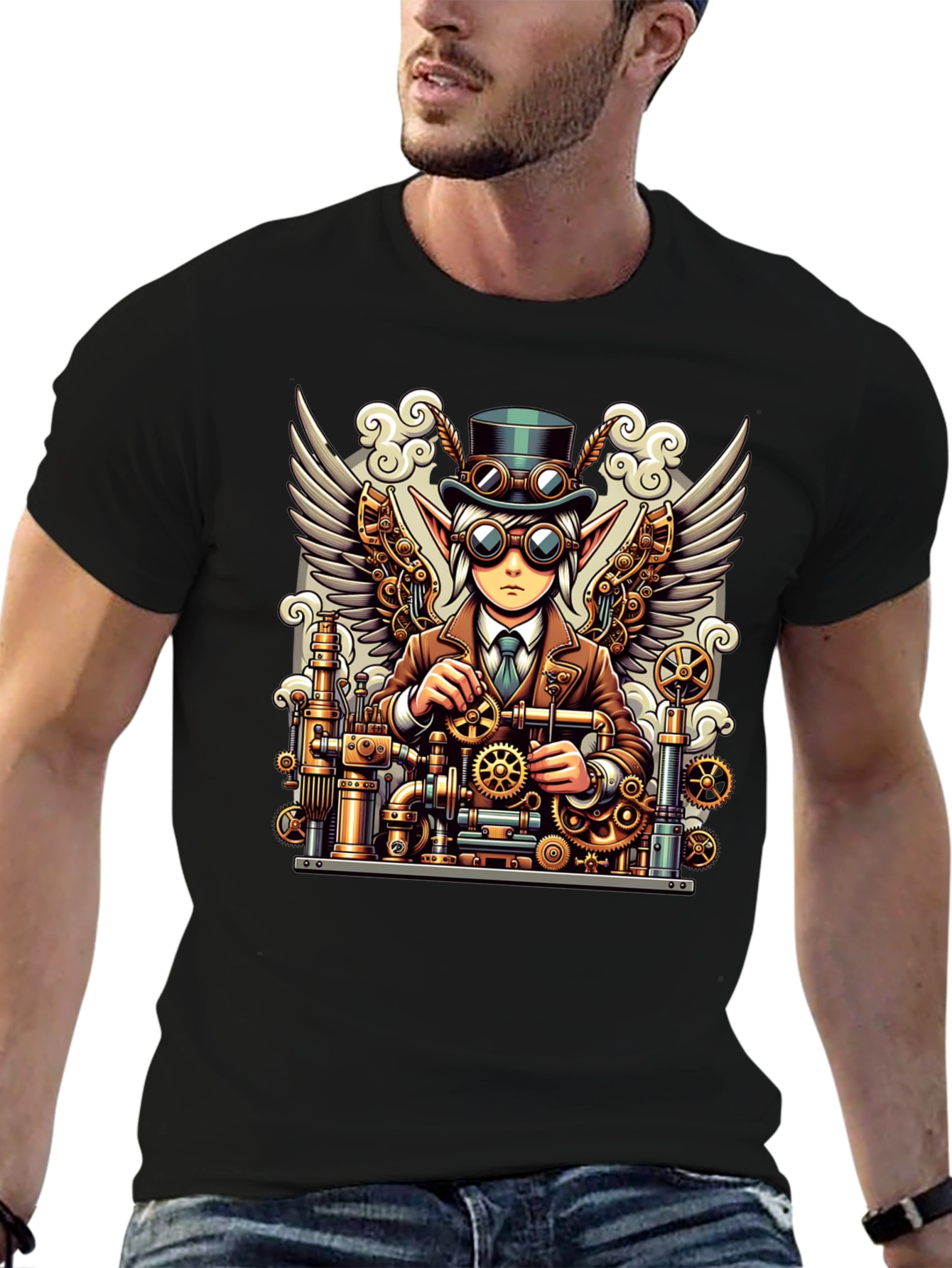 Steampunk Engineer Elf T-Shirt