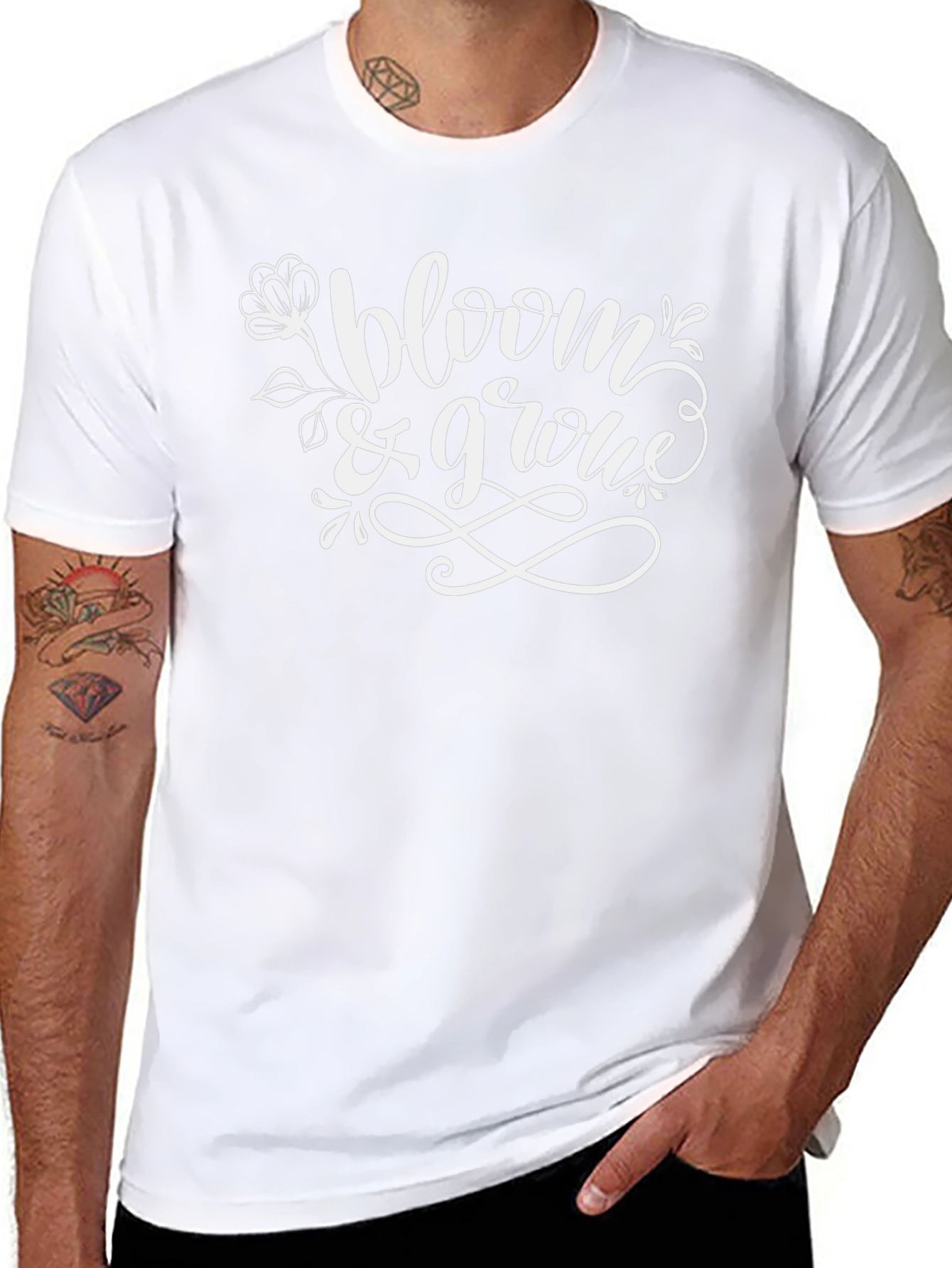 Bloom & Grow Black Graphic Tee