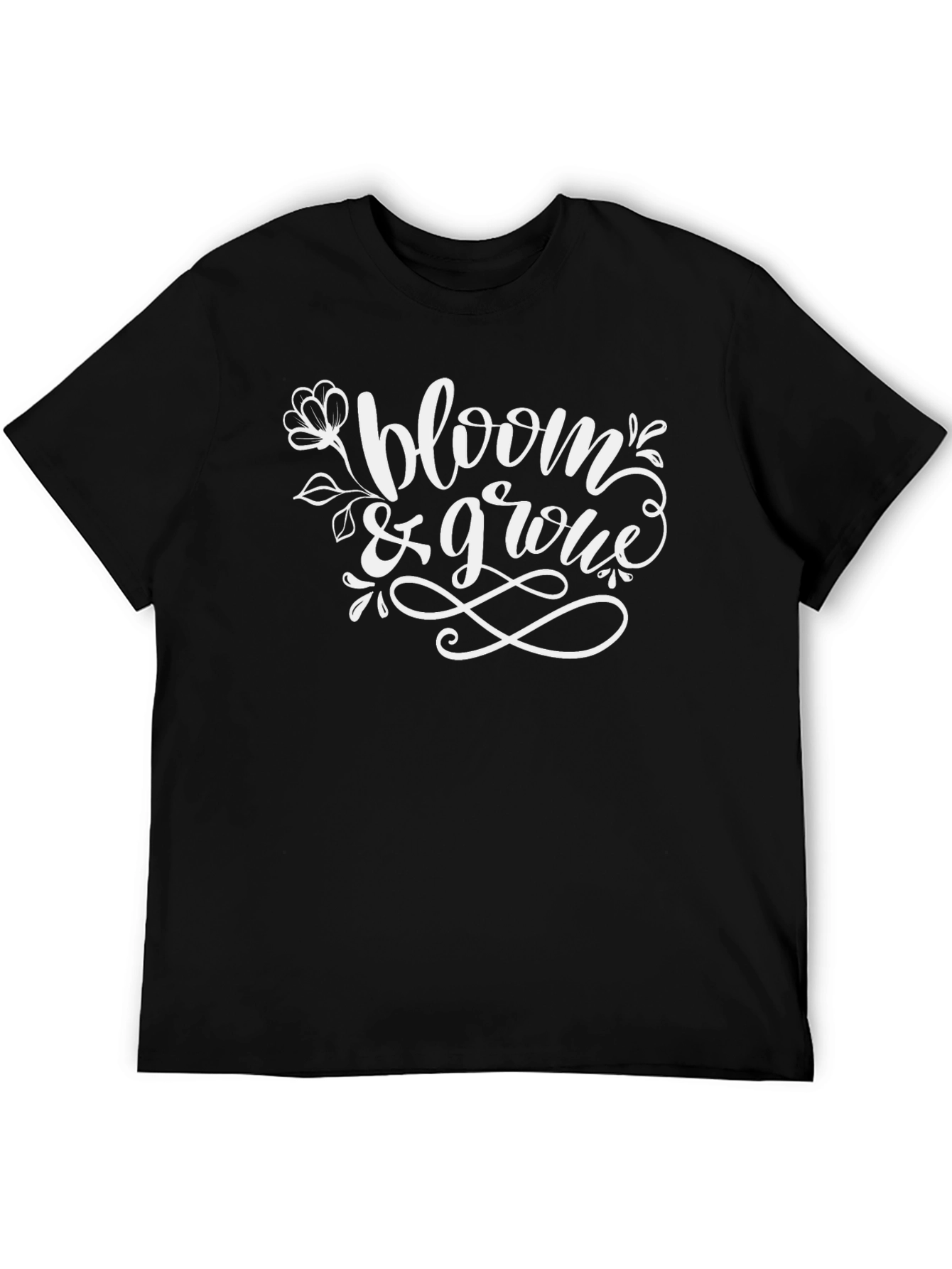 Bloom & Grow Black Graphic Tee
