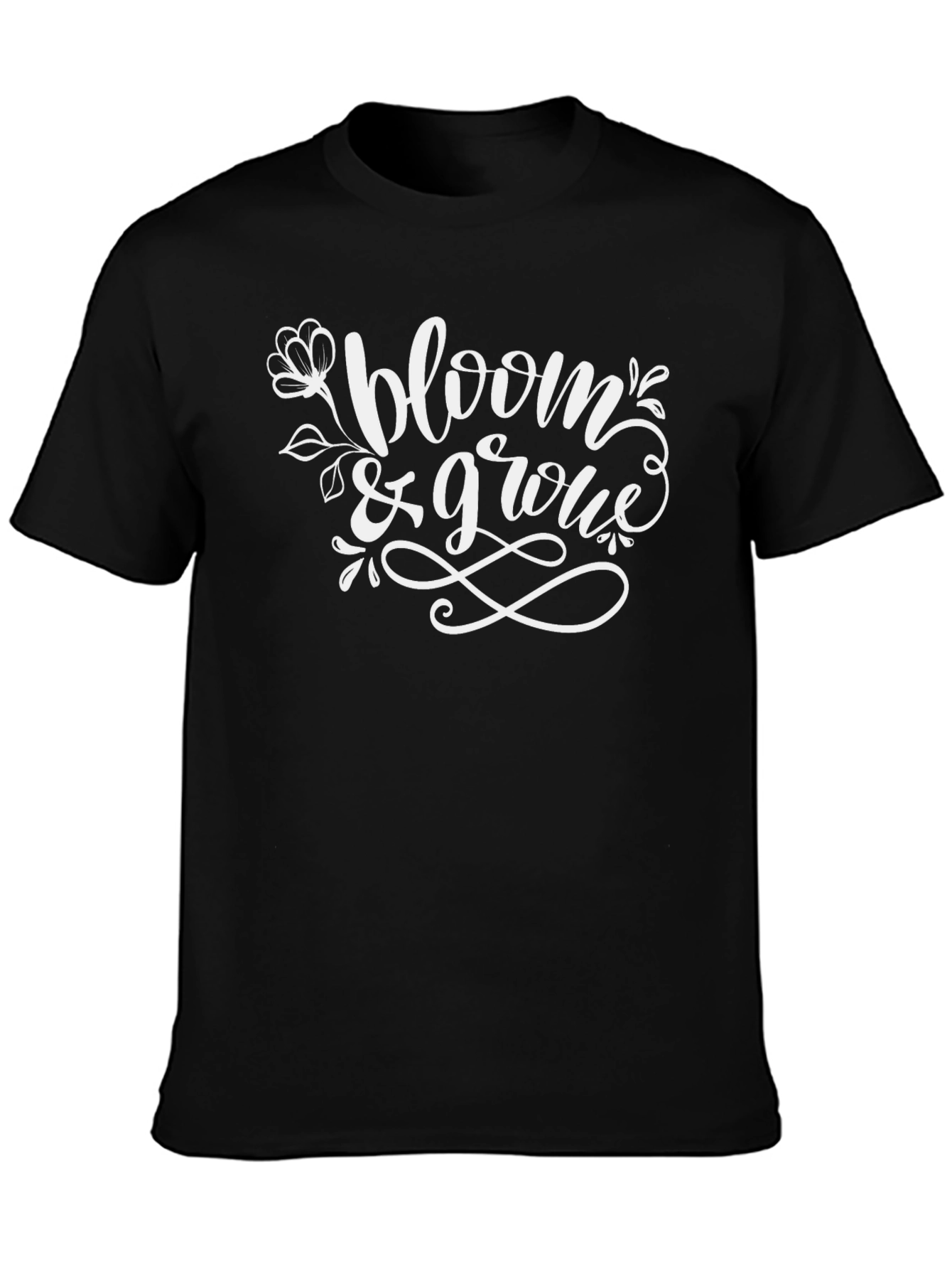 Bloom & Grow Black Graphic Tee