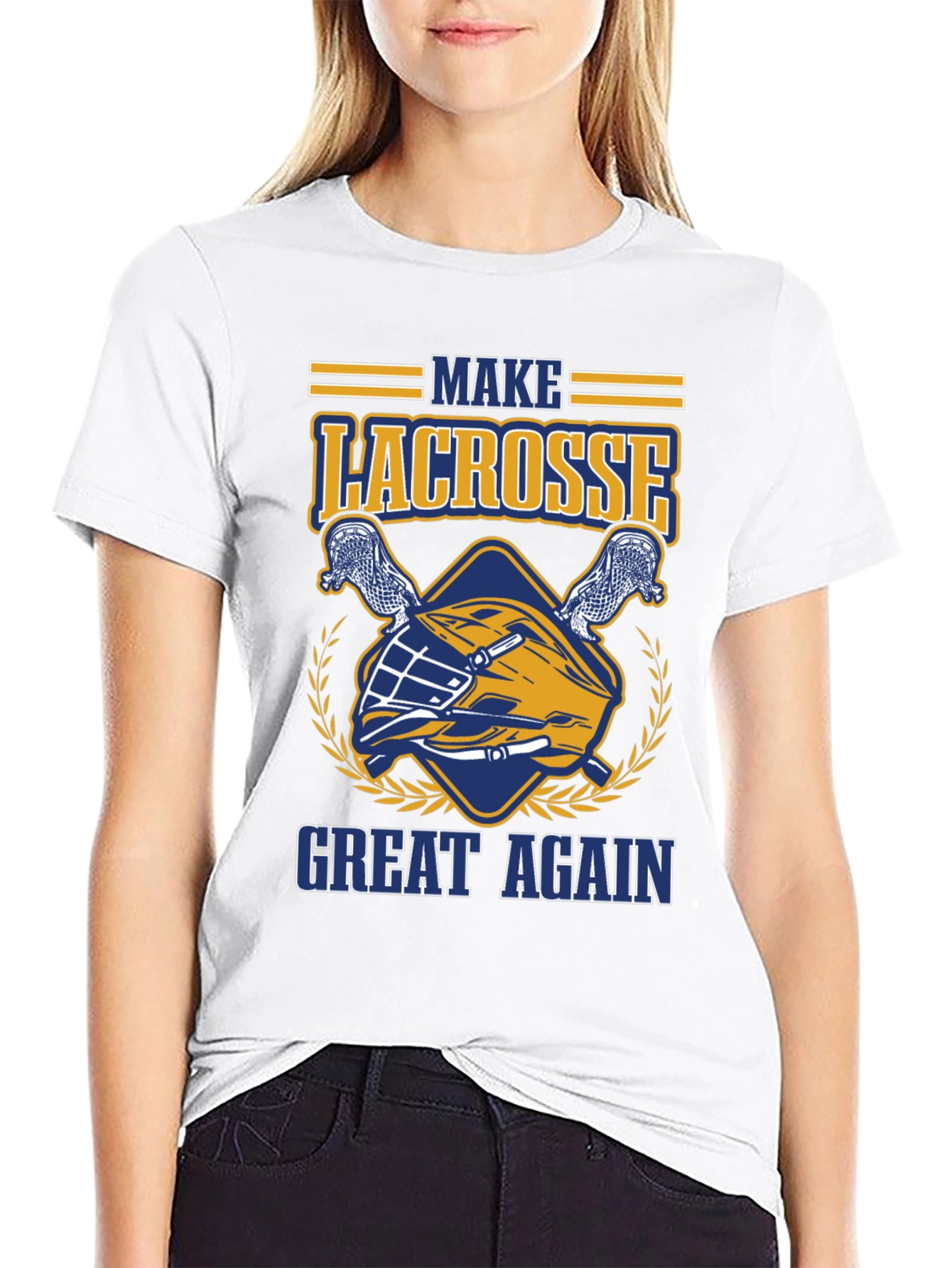 Lacrosse Graphic Tee - Make Lacrosse Great Again T-Shirt