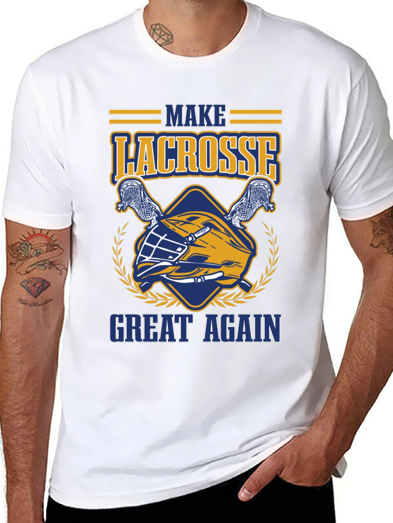 Lacrosse Graphic Tee - Make Lacrosse Great Again T-Shirt