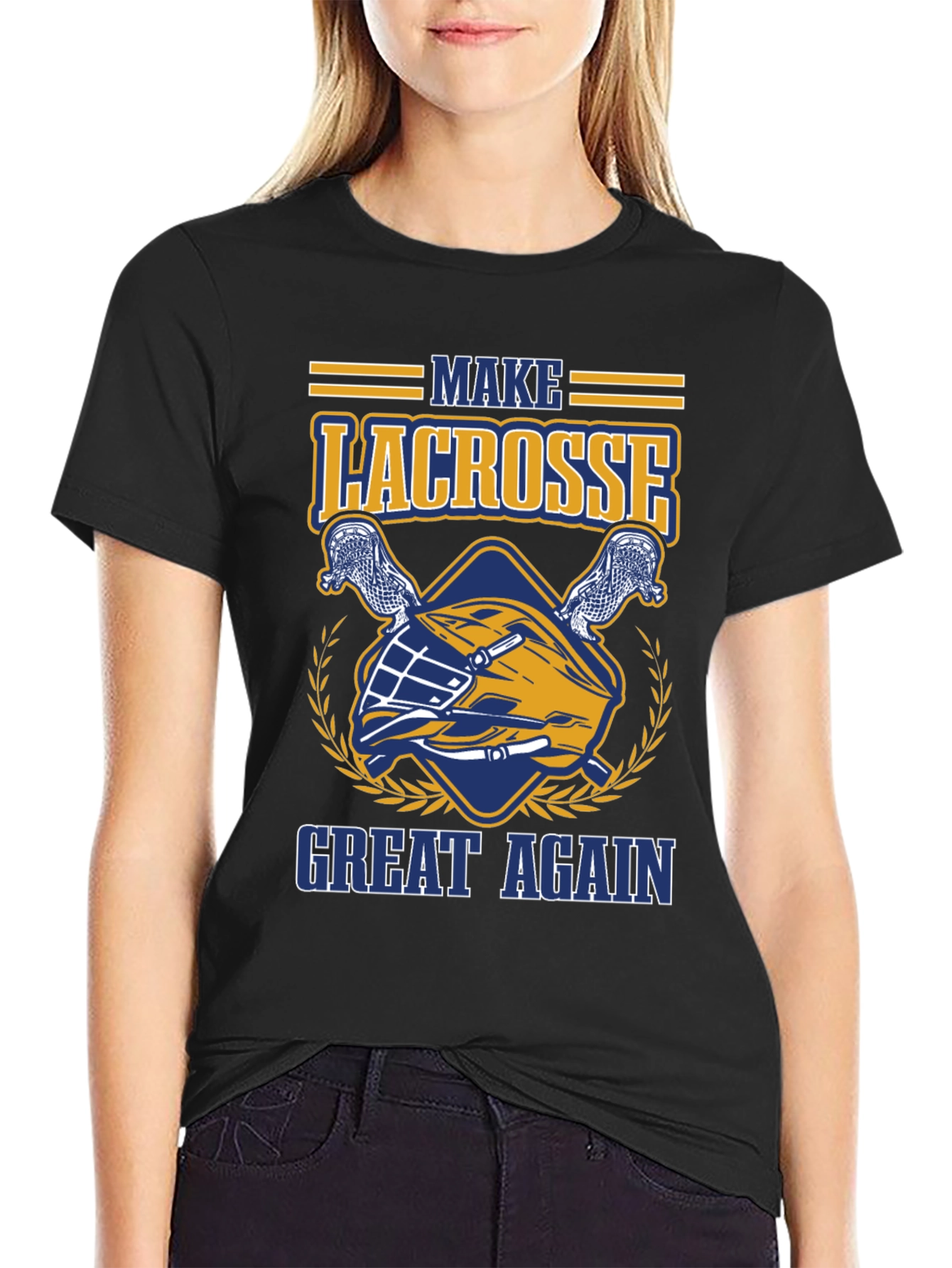 Lacrosse Graphic Tee - Make Lacrosse Great Again T-Shirt