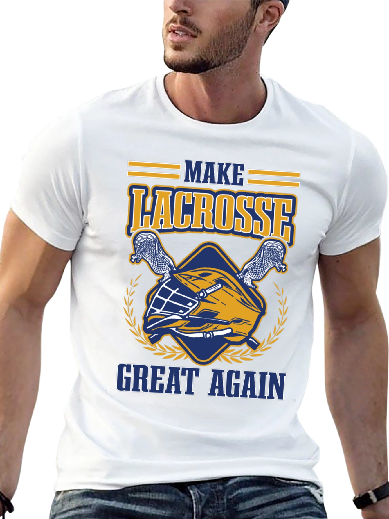 Lacrosse Graphic Tee - Make Lacrosse Great Again T-Shirt
