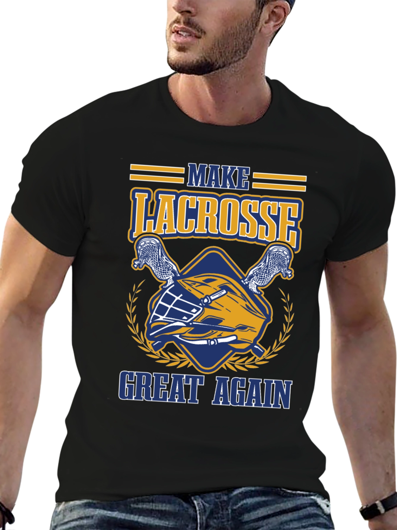 Lacrosse Graphic Tee - Make Lacrosse Great Again T-Shirt