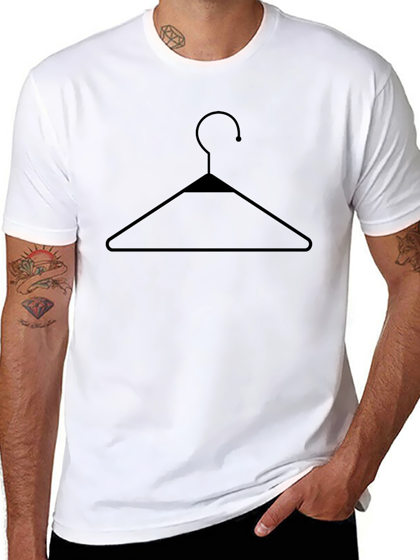 Hanger Graphic Tee - Simple Style Bold Statement