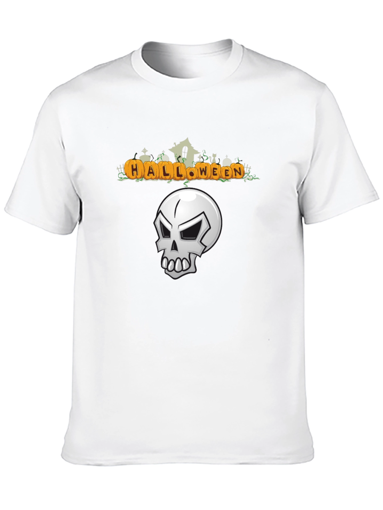 Halloween Graphic Tee - Skull Design