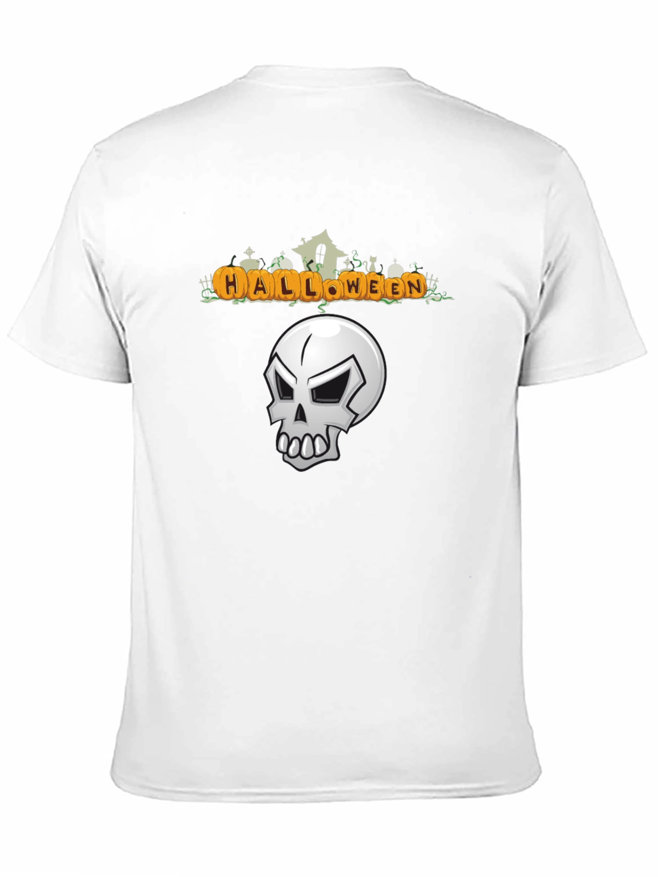 Halloween Graphic Tee - Skull Design