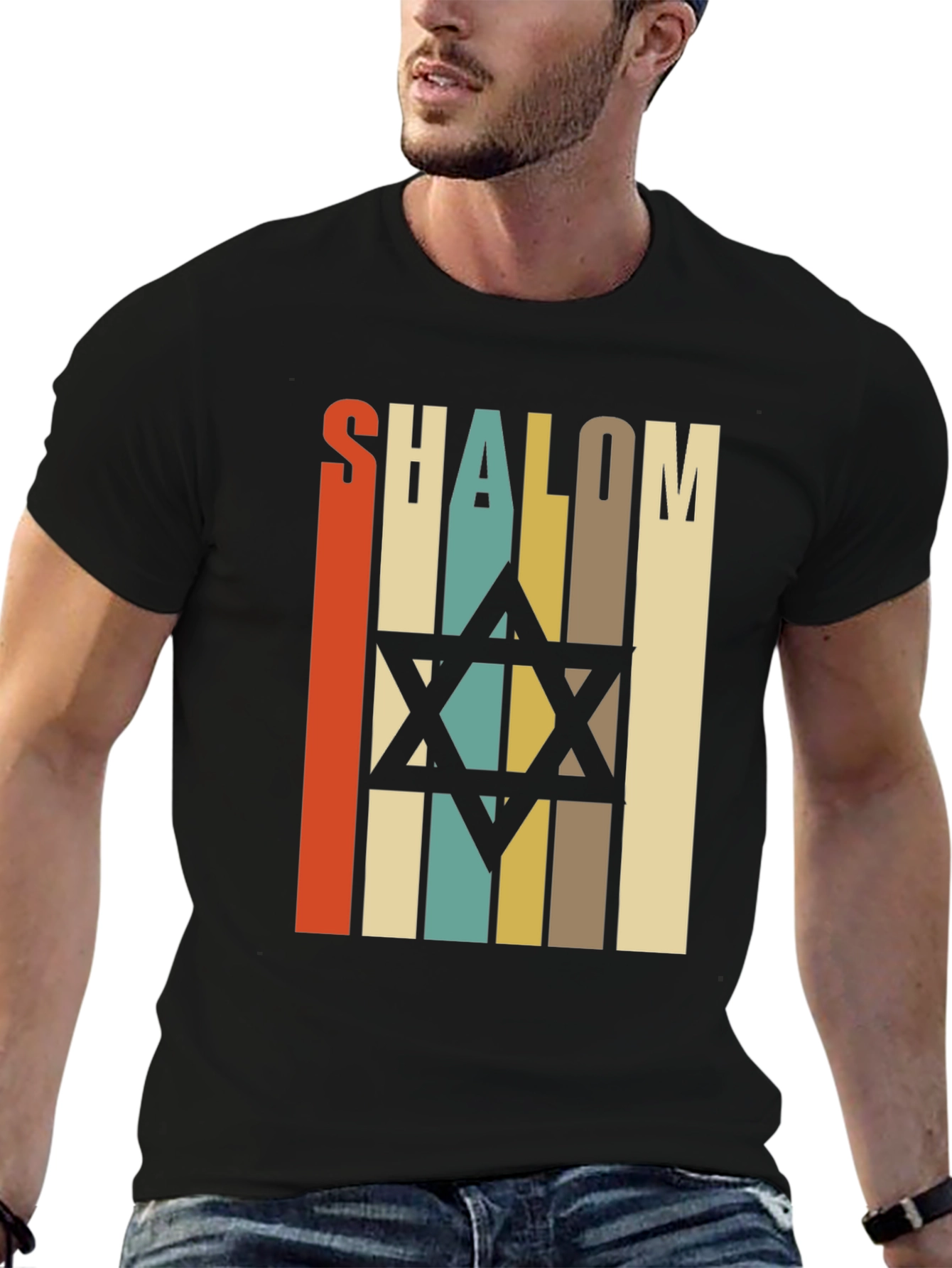 Shalom Star of David Retro T-Shirt