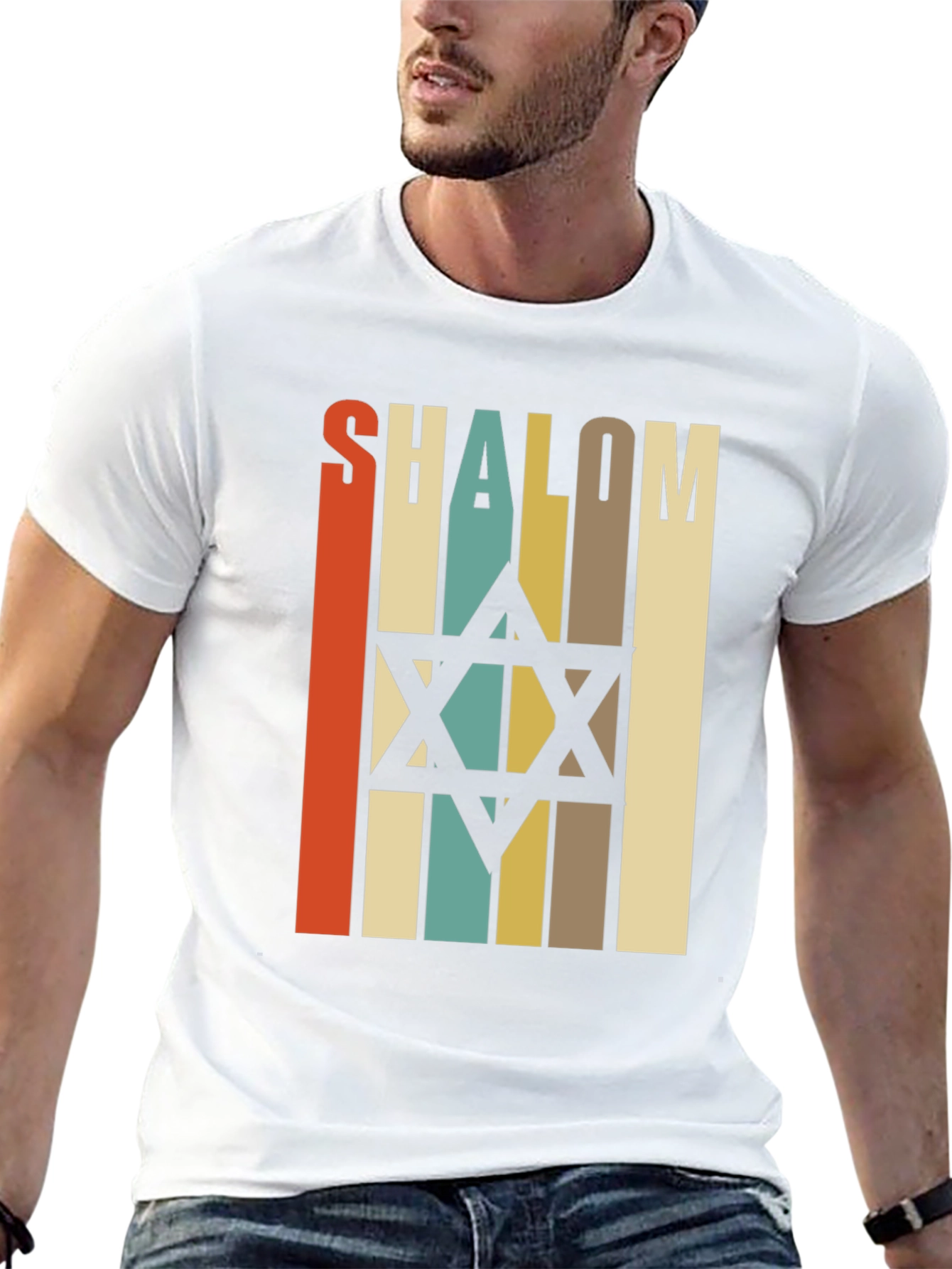 Shalom Star of David Retro T-Shirt