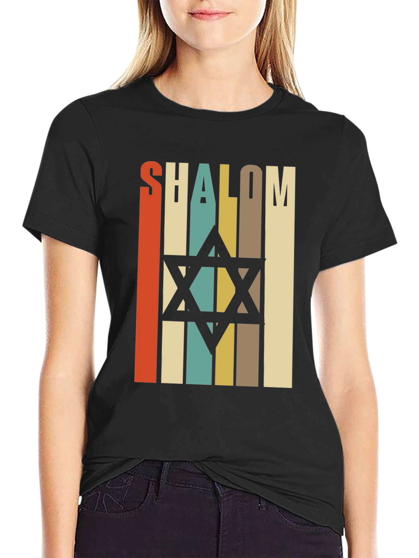 Shalom Star of David Retro T-Shirt