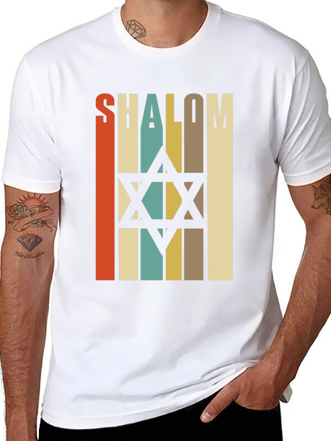 Shalom Star of David Retro T-Shirt