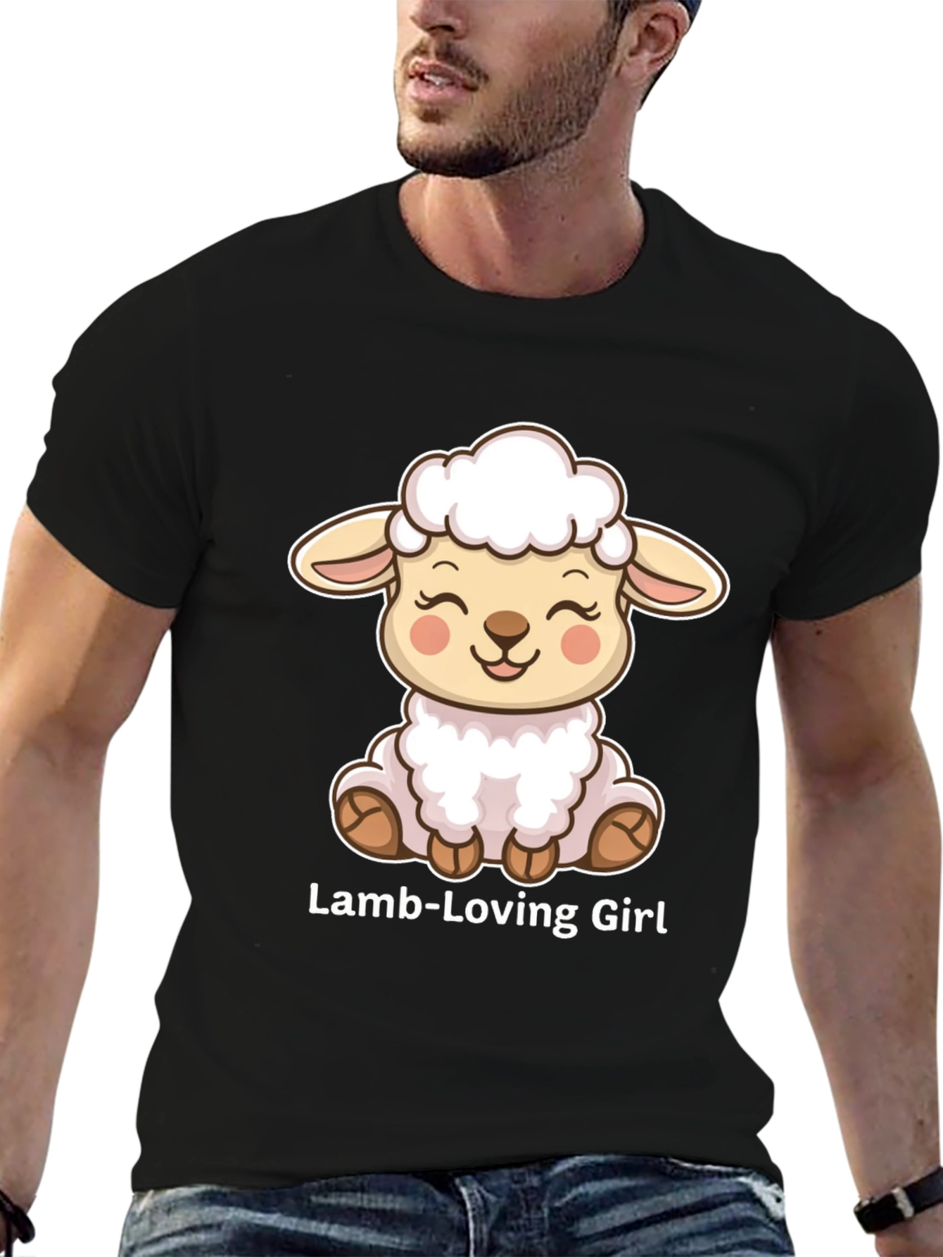 Lamb-Loving Girl Graphic Tee