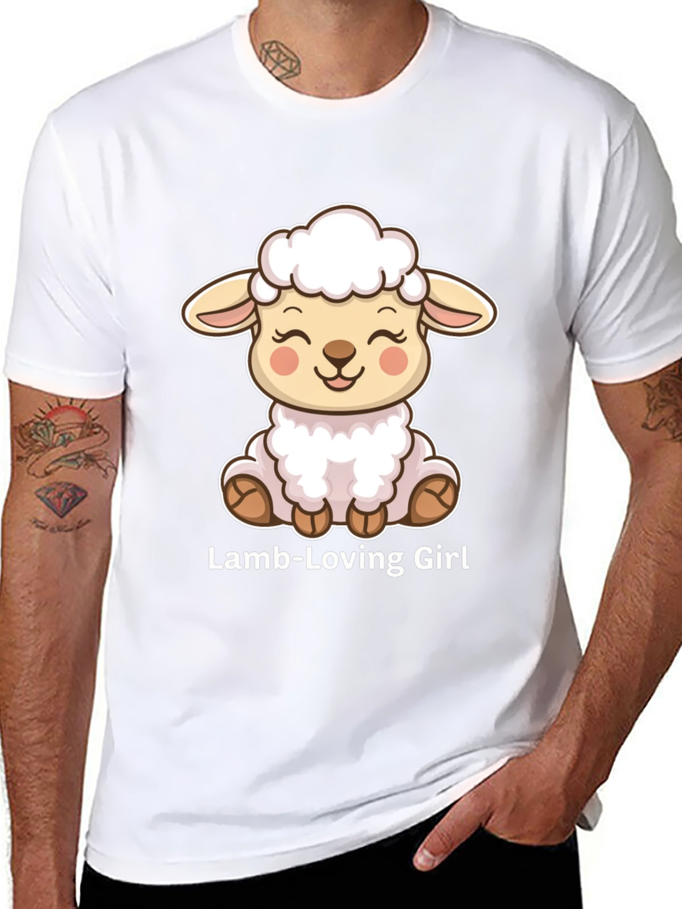 Lamb-Loving Girl Graphic Tee