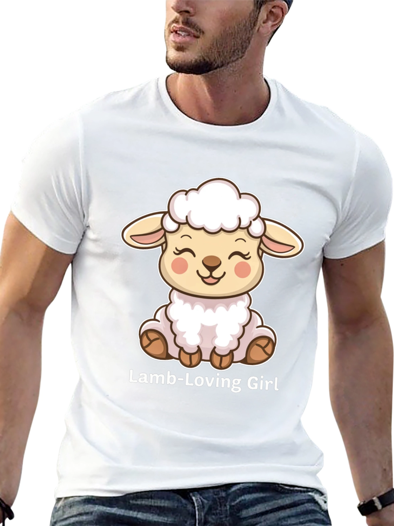 Lamb-Loving Girl Graphic Tee