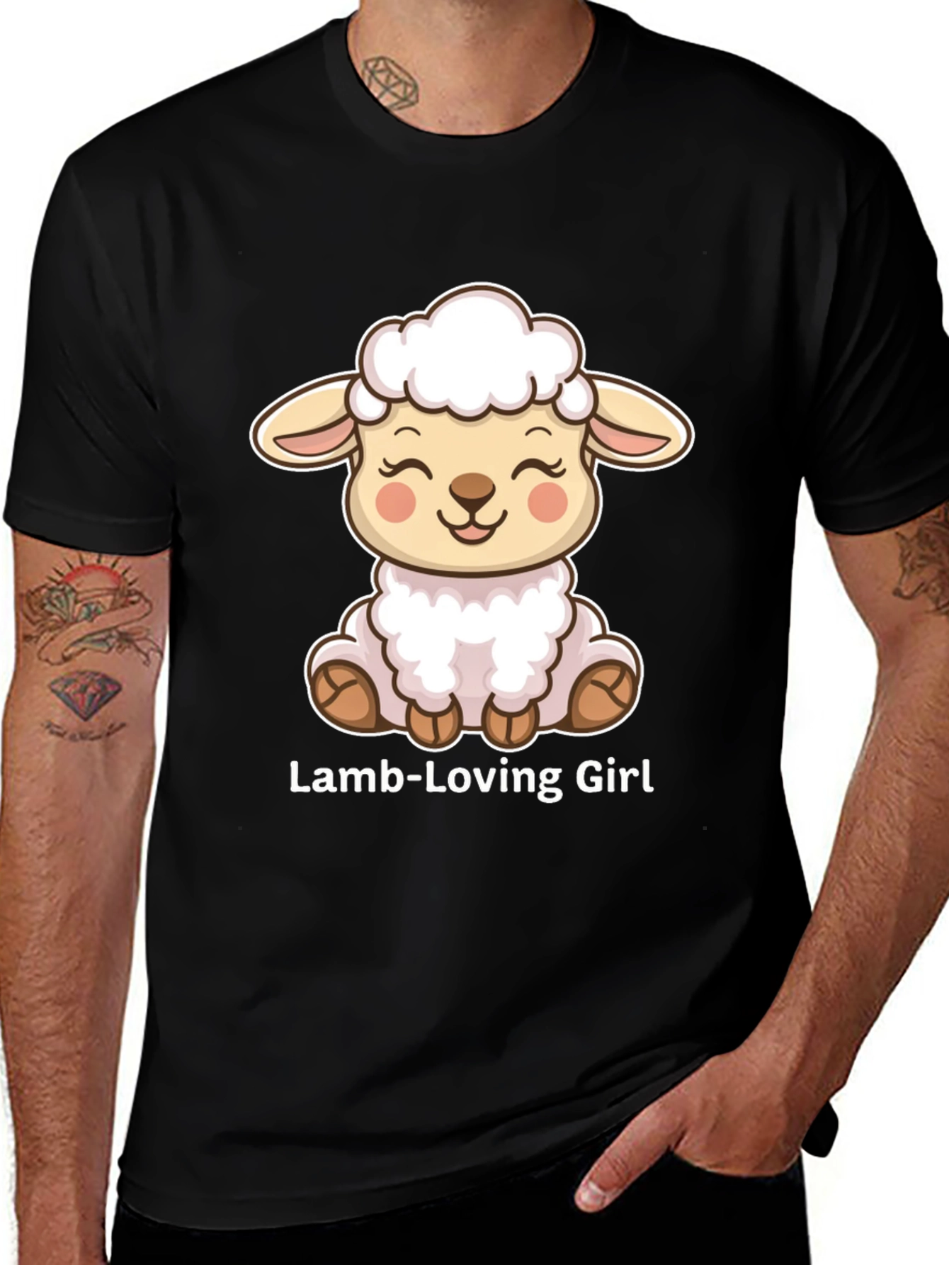 Lamb-Loving Girl Graphic Tee