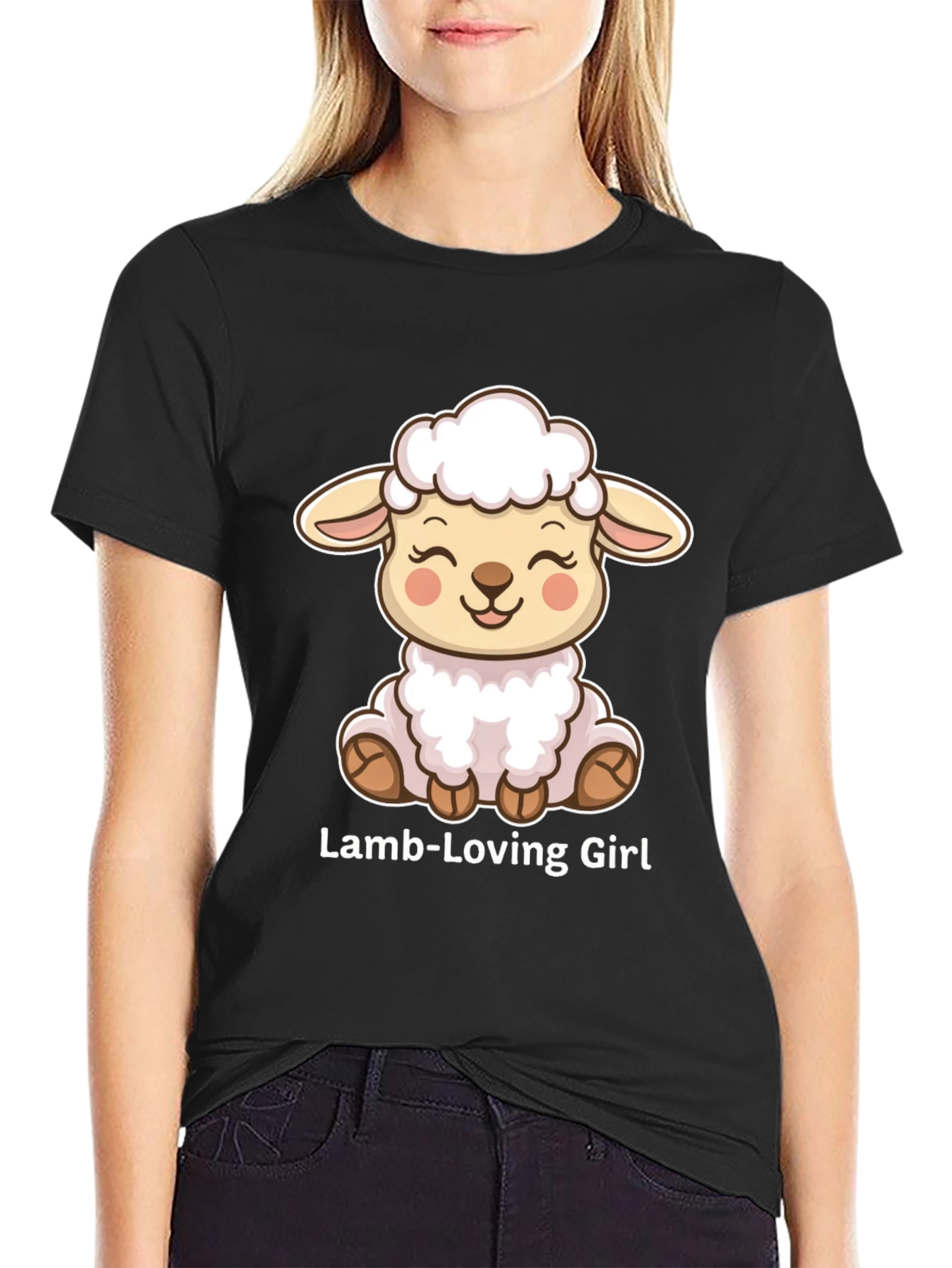 Lamb-Loving Girl Graphic Tee