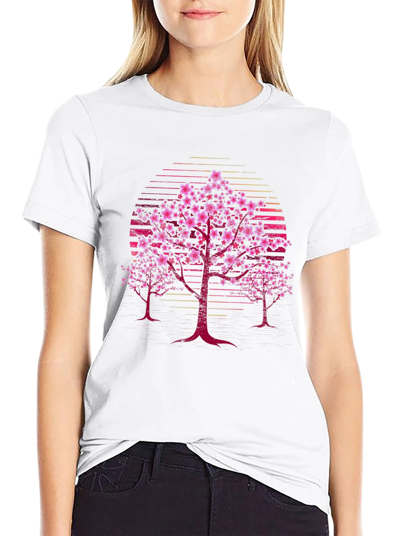 Cherry Blossom Tree T-Shirt Japanese Art