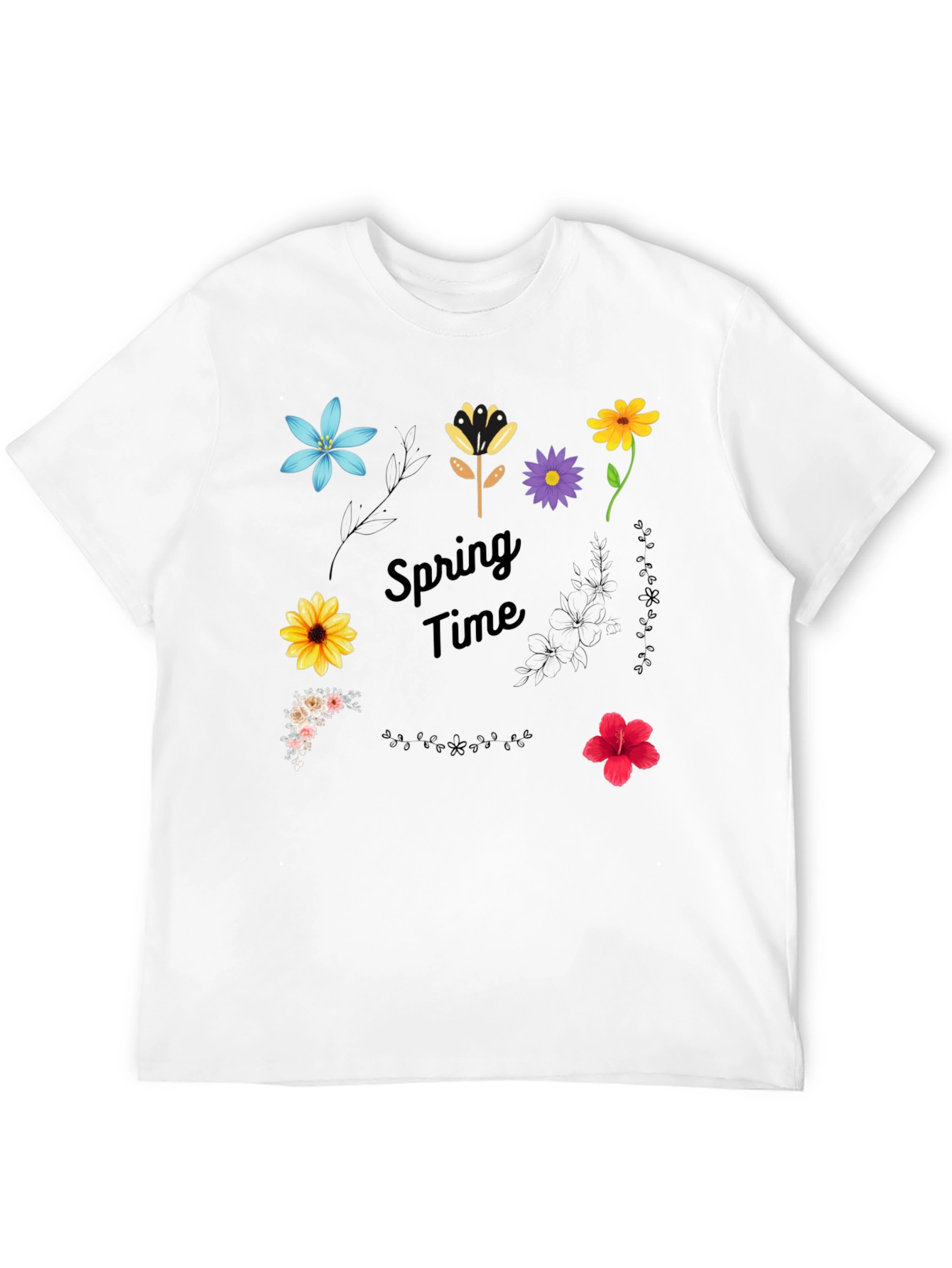 Spring Time Floral Graphic T-Shirt