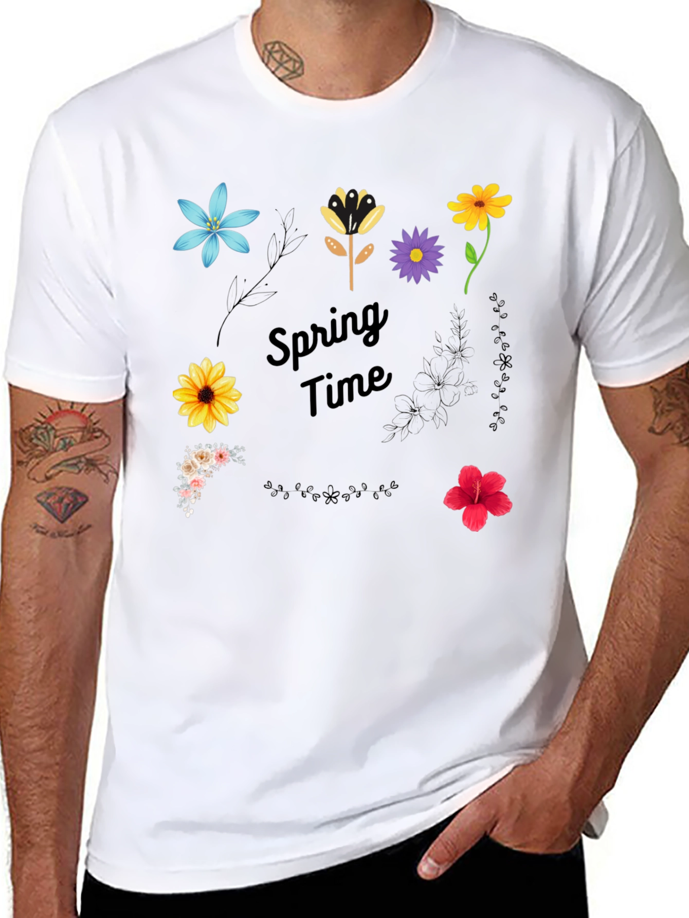 Spring Time Floral Graphic T-Shirt