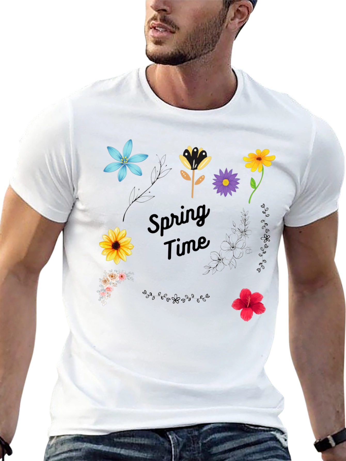 Spring Time Floral Graphic T-Shirt
