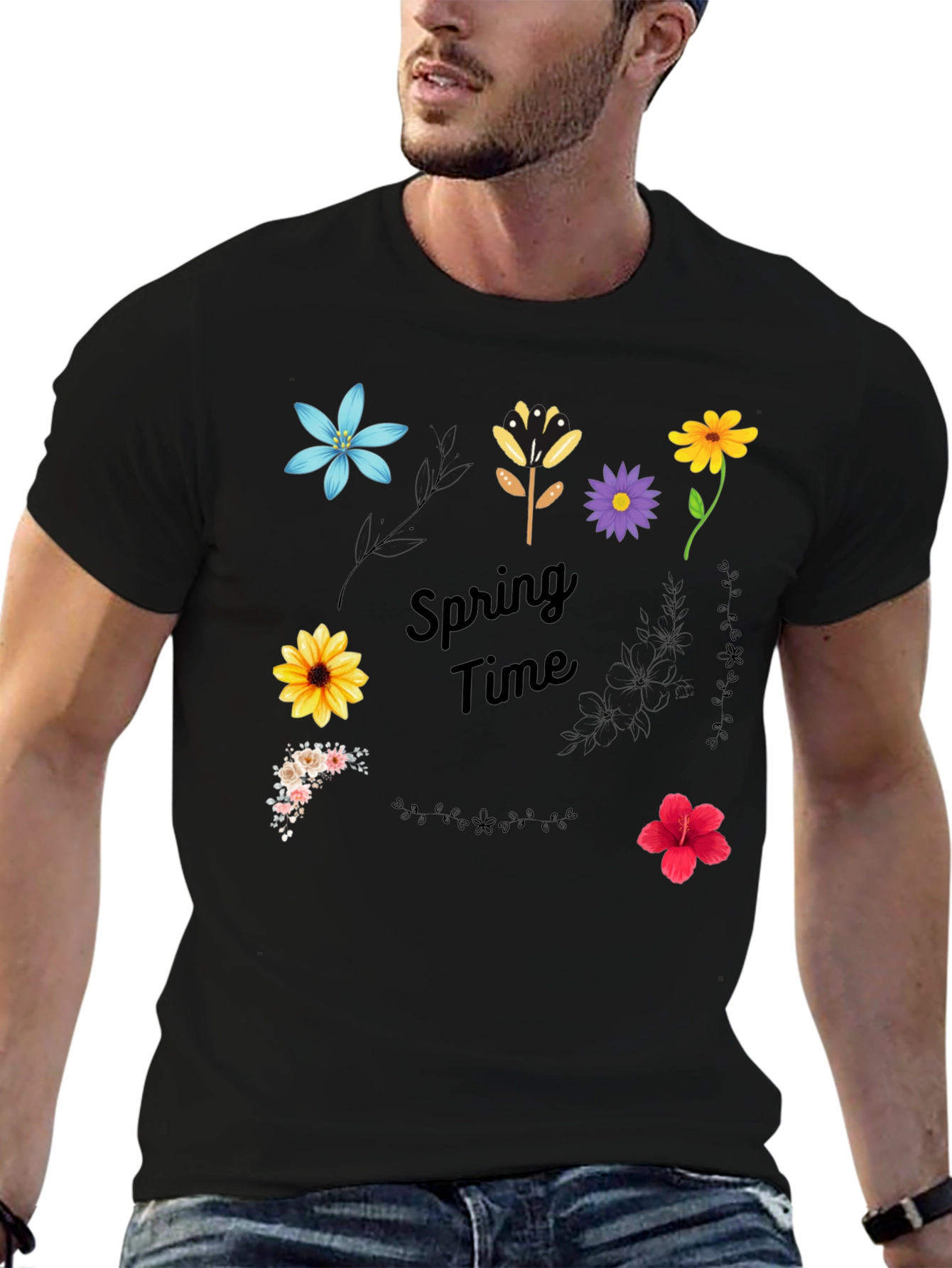 Spring Time Floral Graphic T-Shirt