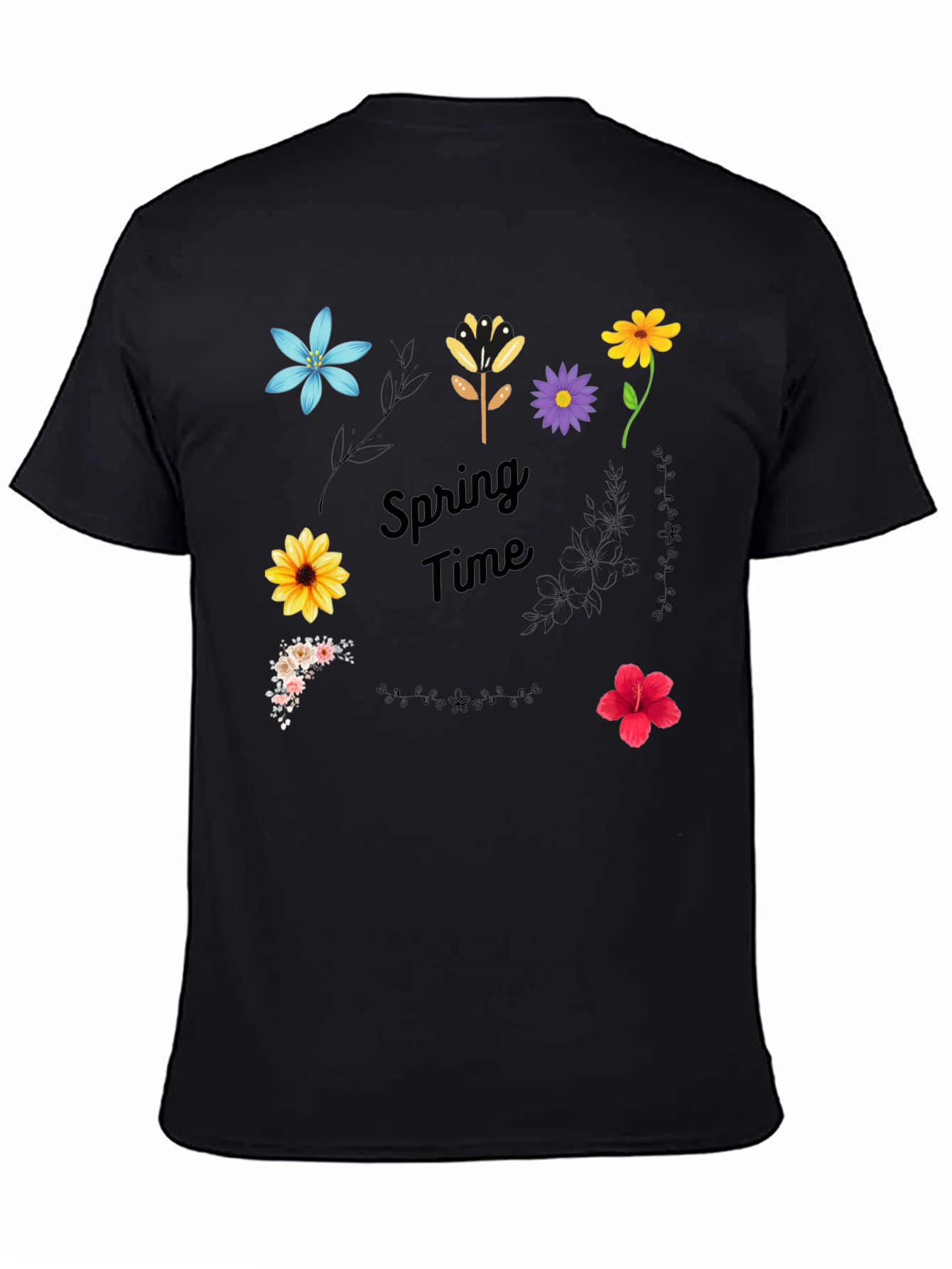 Spring Time Floral Graphic T-Shirt