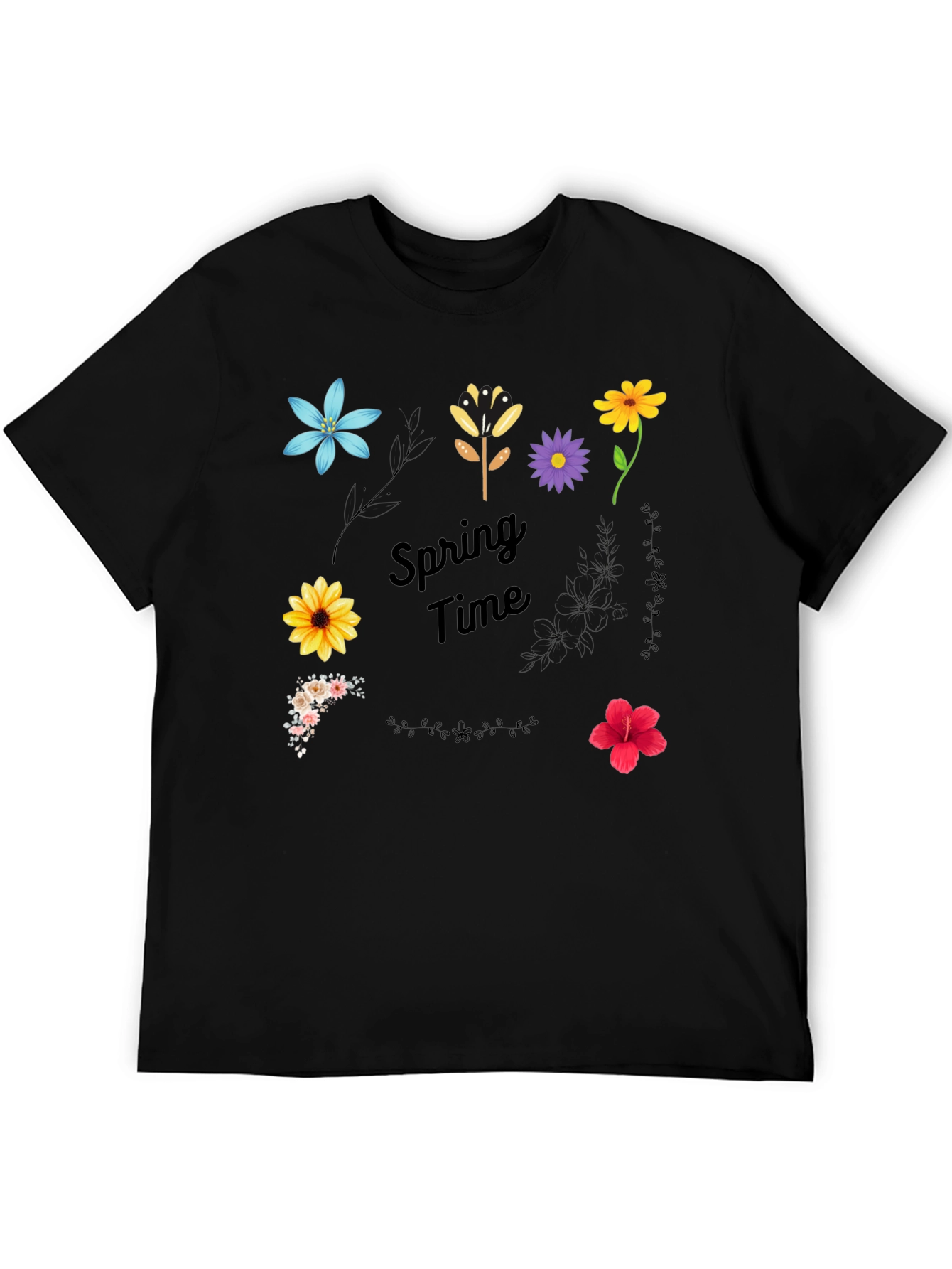 Spring Time Floral Graphic T-Shirt