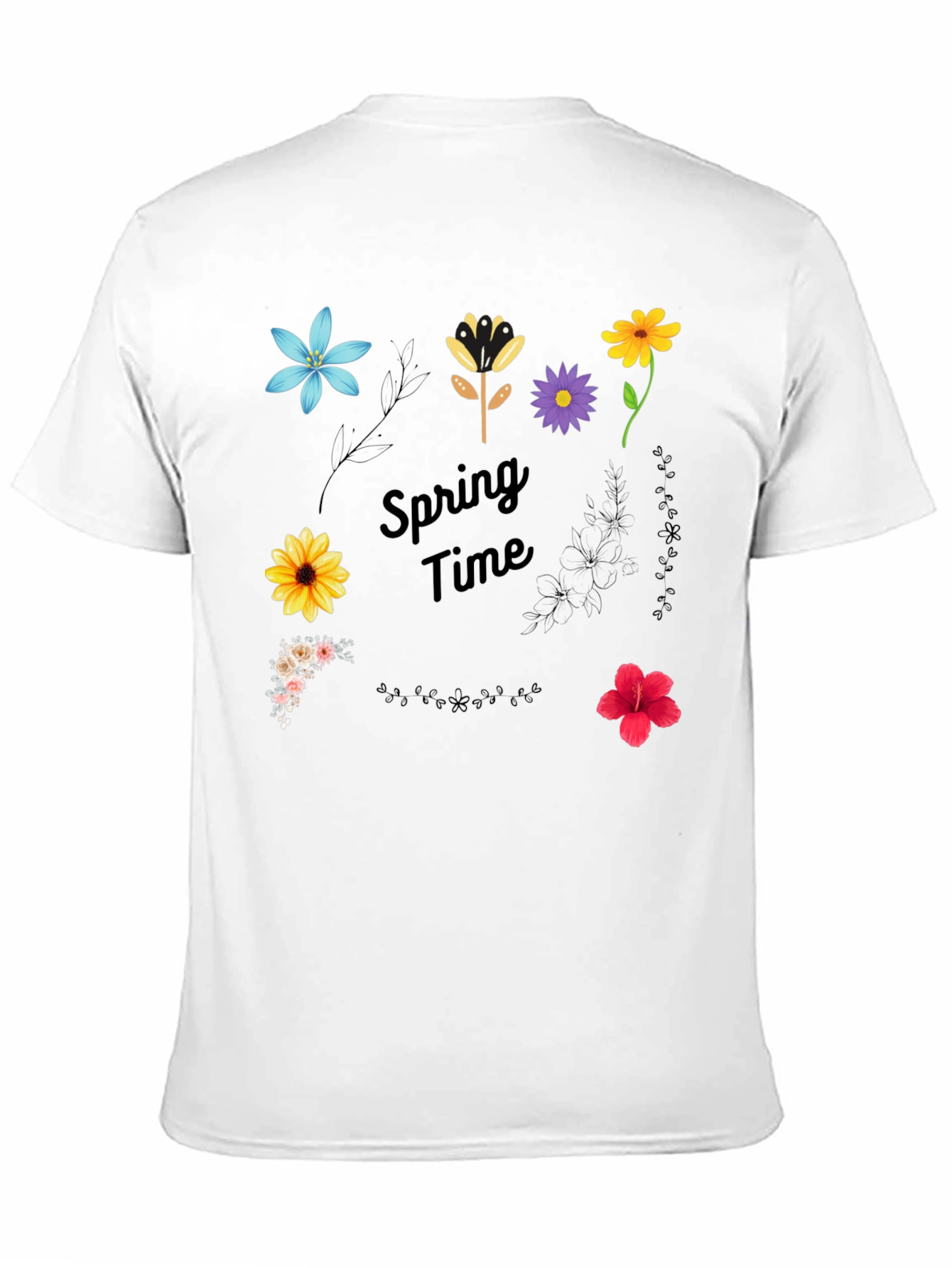 Spring Time Floral Graphic T-Shirt