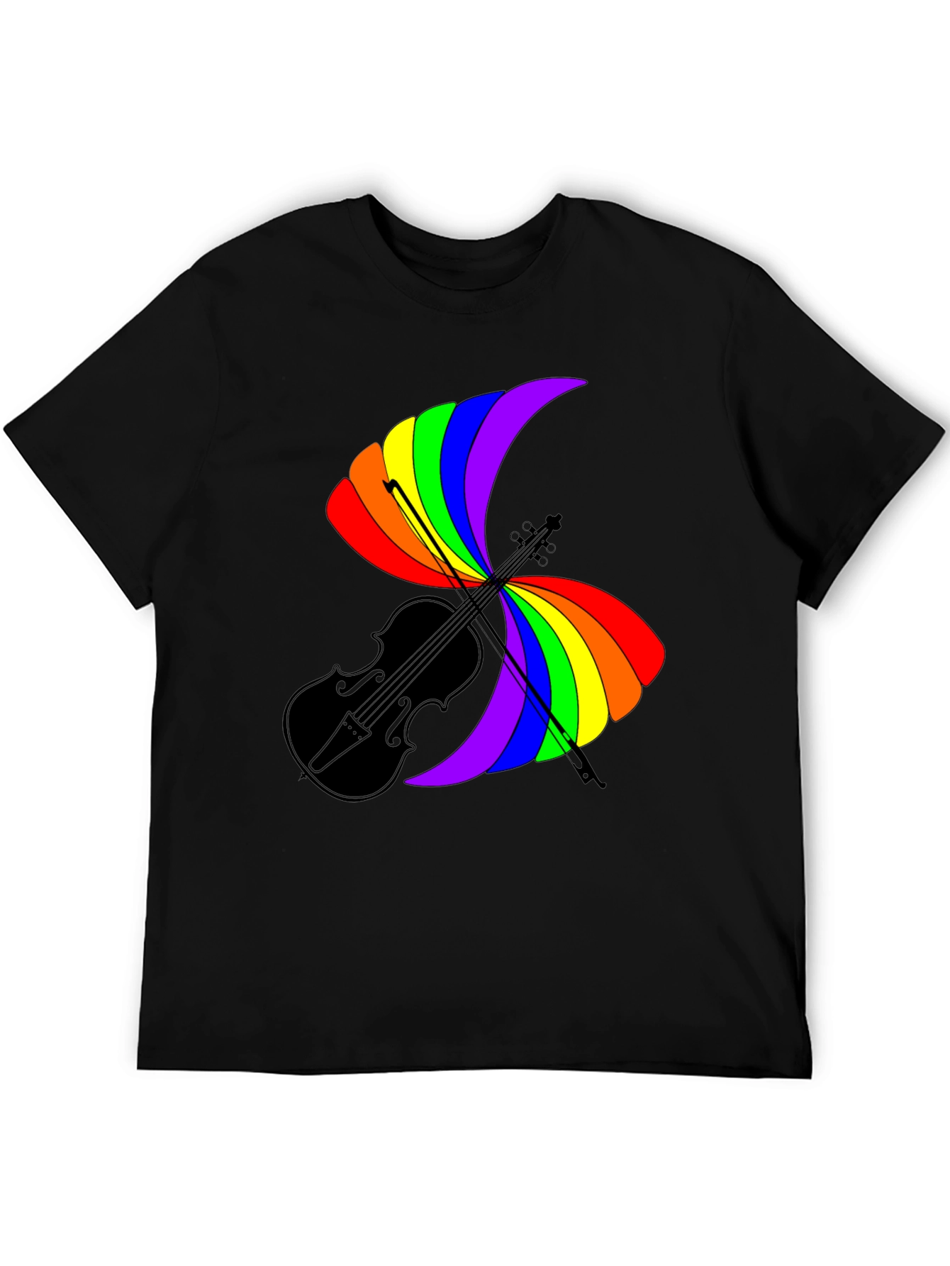 Rainbow Violin T-Shirt