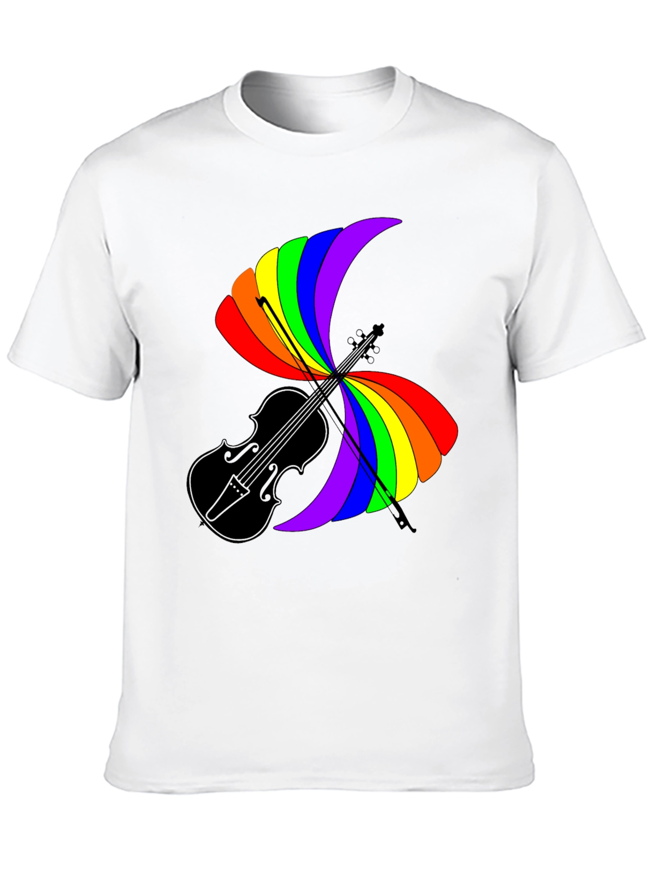 Rainbow Violin T-Shirt
