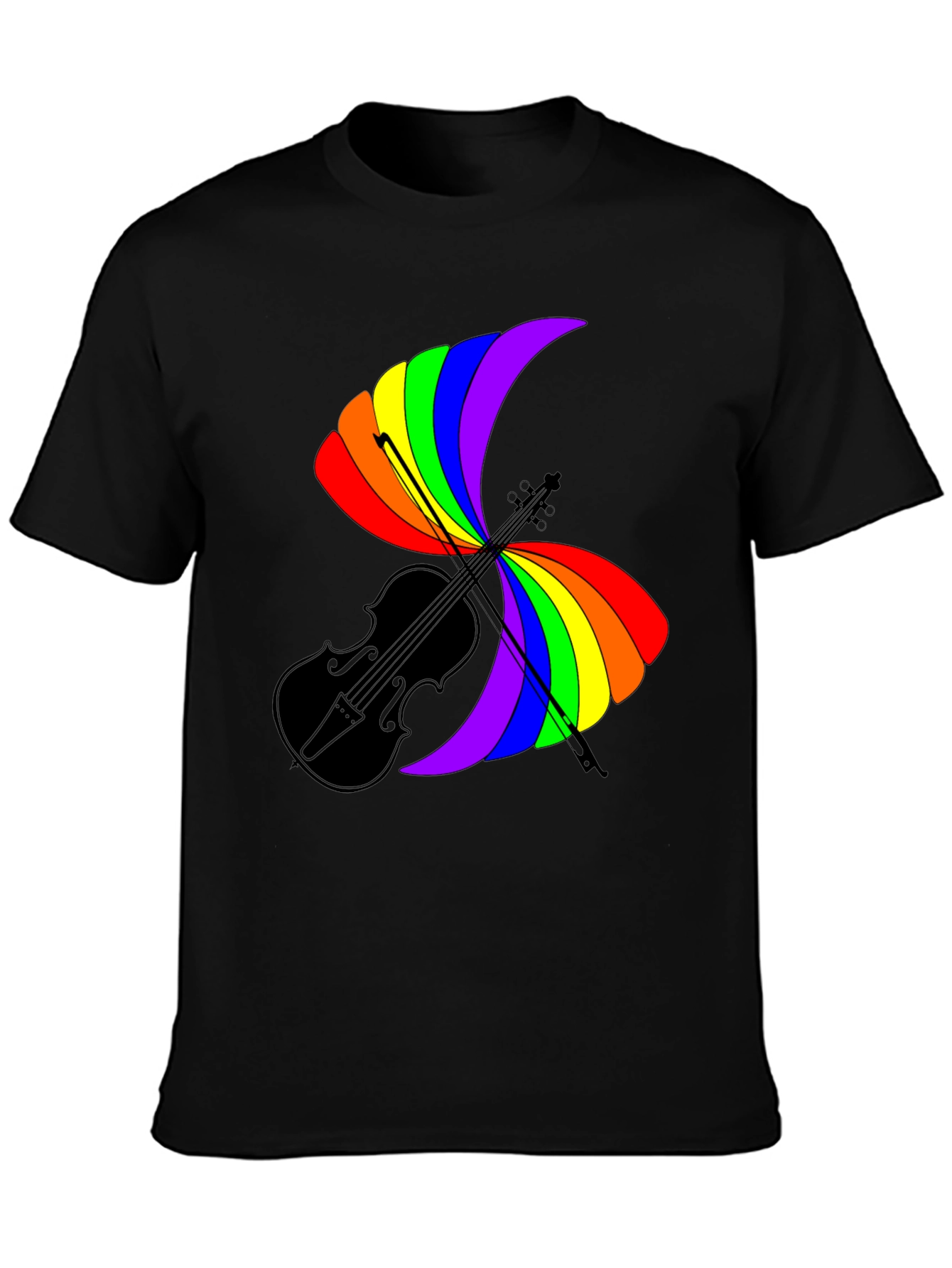 Rainbow Violin T-Shirt