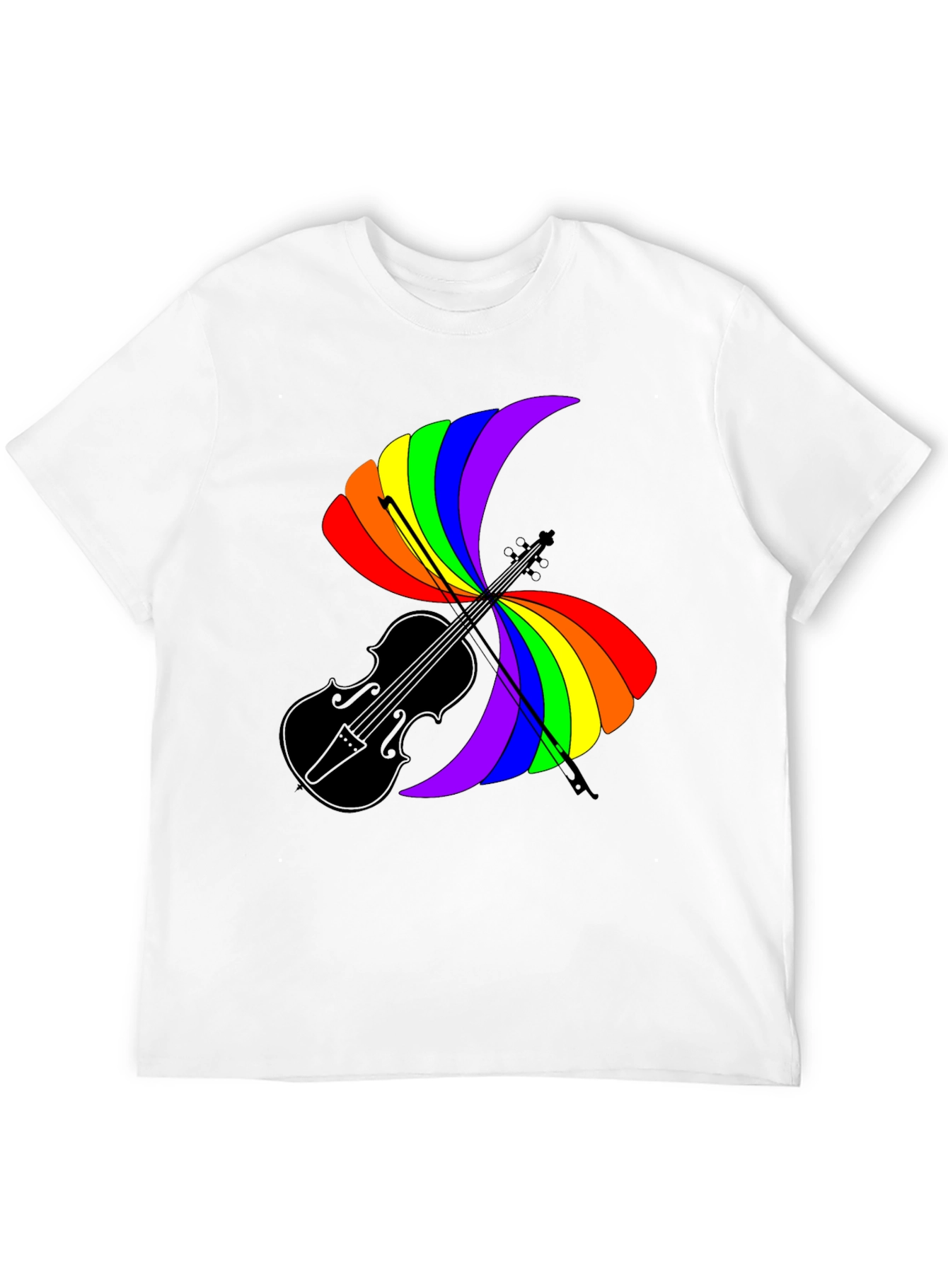Rainbow Violin T-Shirt